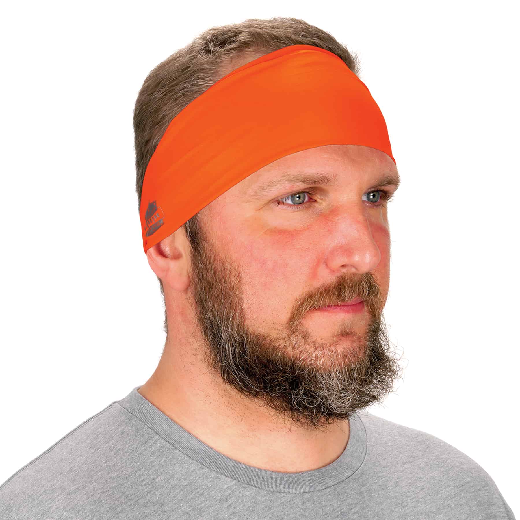 Ergodyne Adult Unisex Orange Synthetic Headband in the Hats