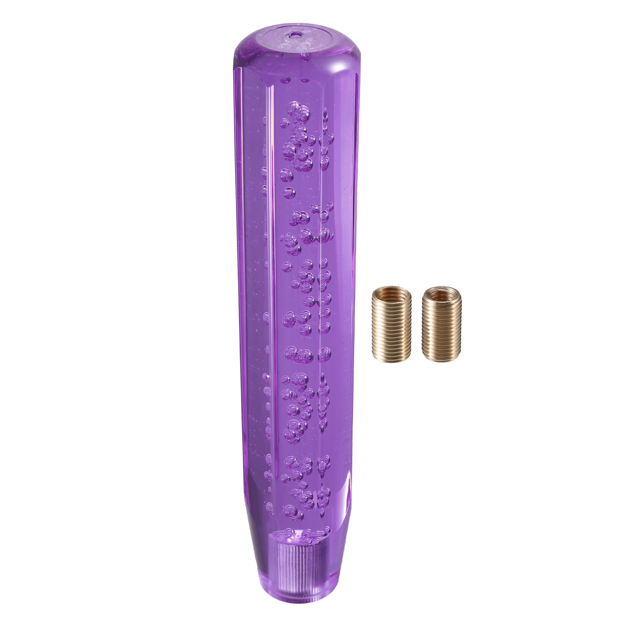 Unique Bargains Gear Shift Knob Stick 25cm Faux Crystal Transparent Bubble  Gear Shifter Universal for Manual Transmission Vehicle Durable Acrylic  Purple with Adapter in the Floor Mats & Liners department at Lowes.com