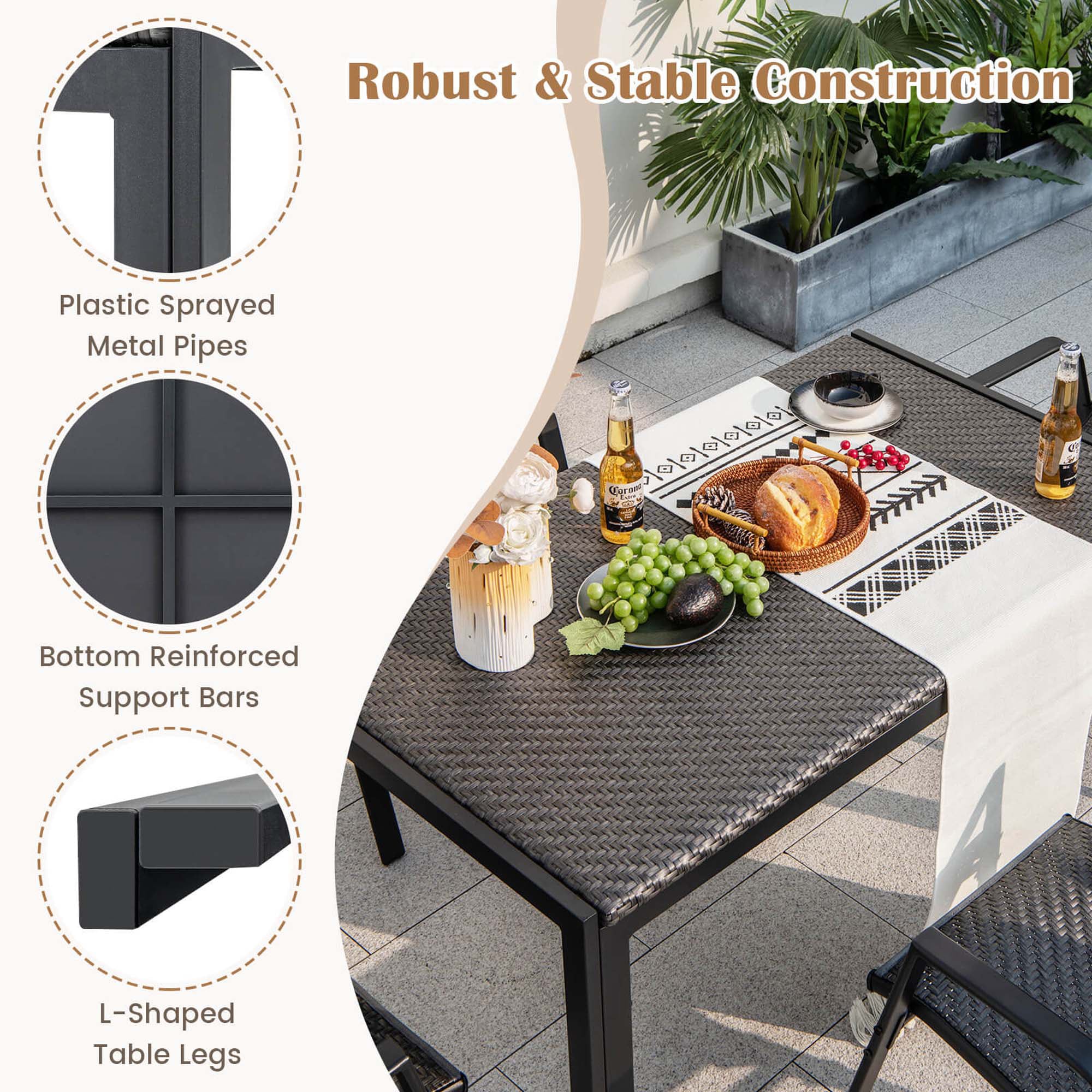 Costway HCST00274 Patio-Tables - View #6