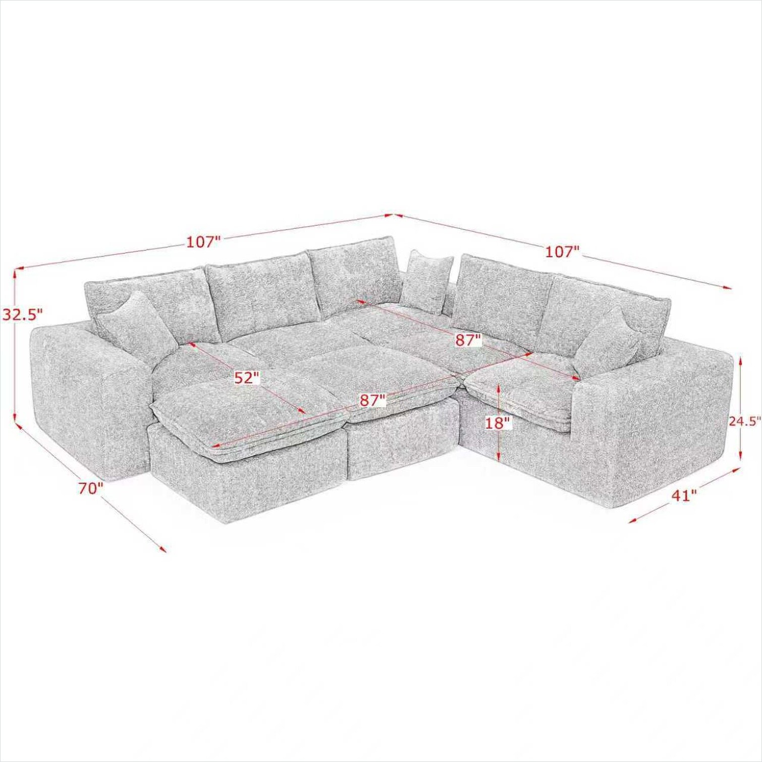 SunJet NLWFQULBW04D Sofas-Loveseats - View #7