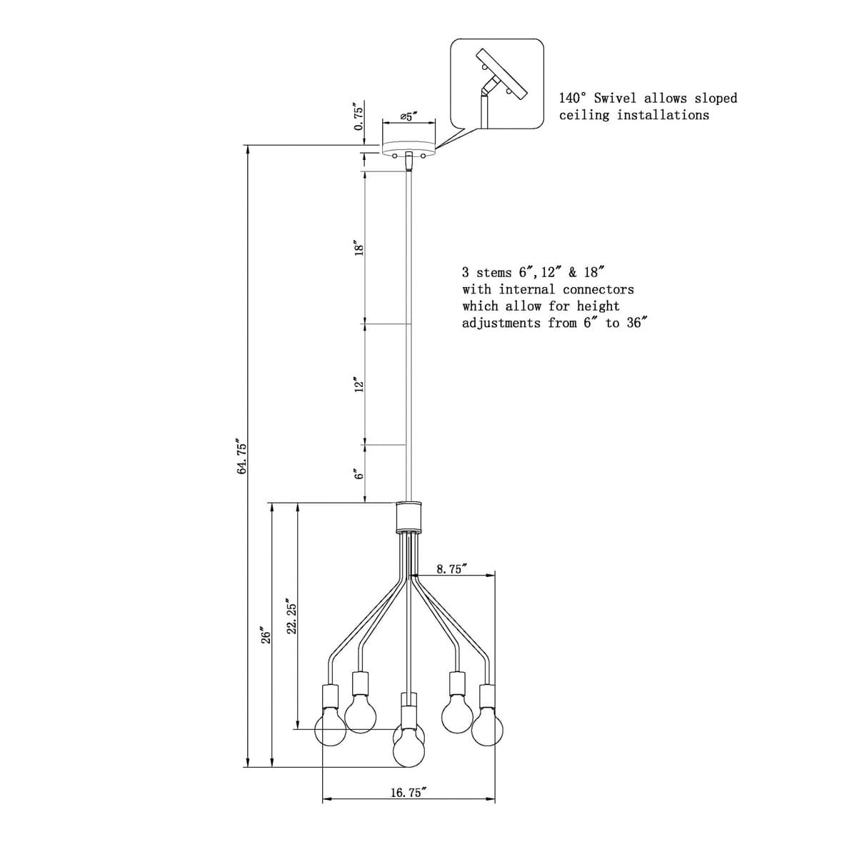 Forte Lighting 1307961 b090015 - View #3