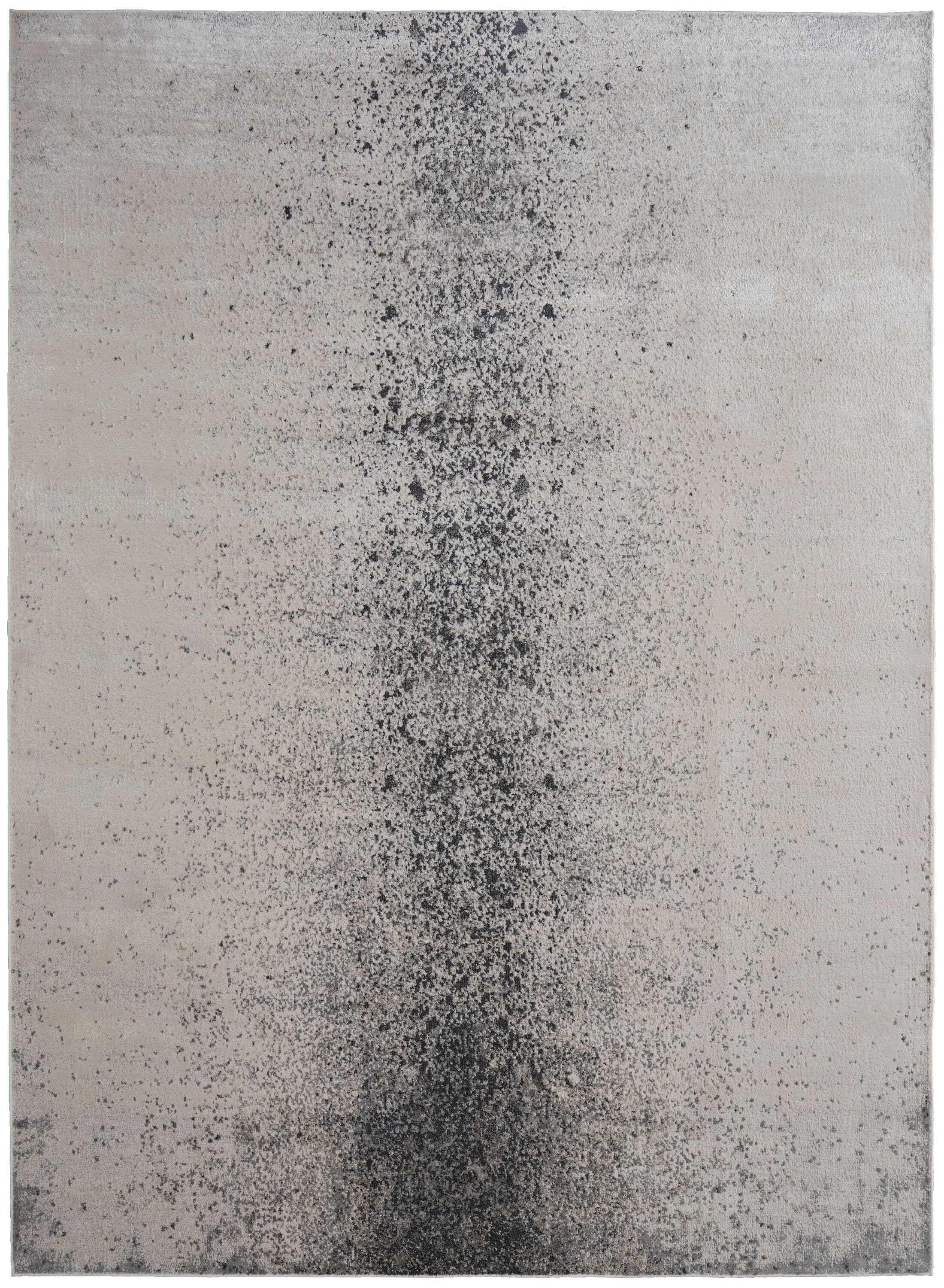 Room Envy ARAR39L2IVYGRYC07 4 x 6 (ft) Loomed Polyester Ivory/Gray/Black Rectangular Indoor Abstract Area rug