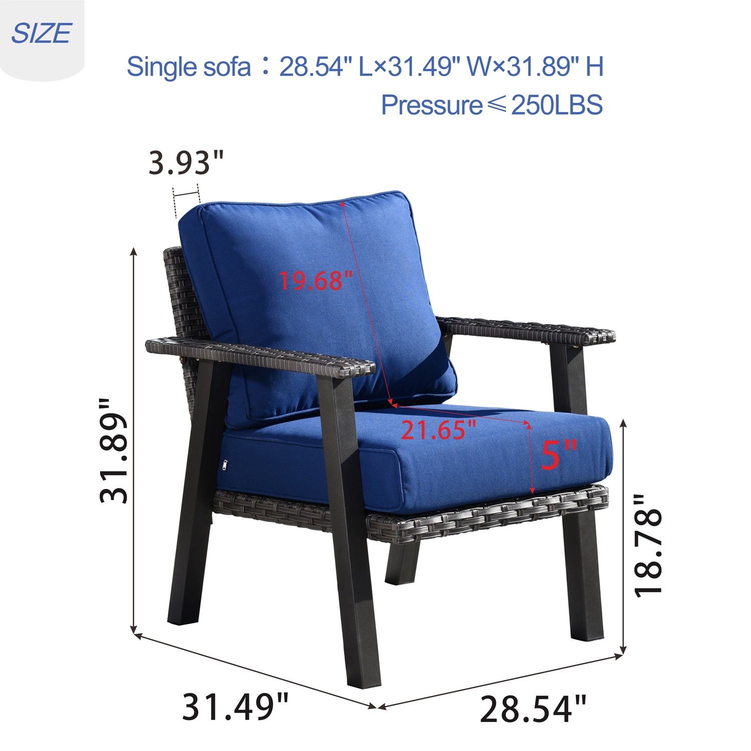 Pouuin SHW70T02A Patio-Chairs - View #8