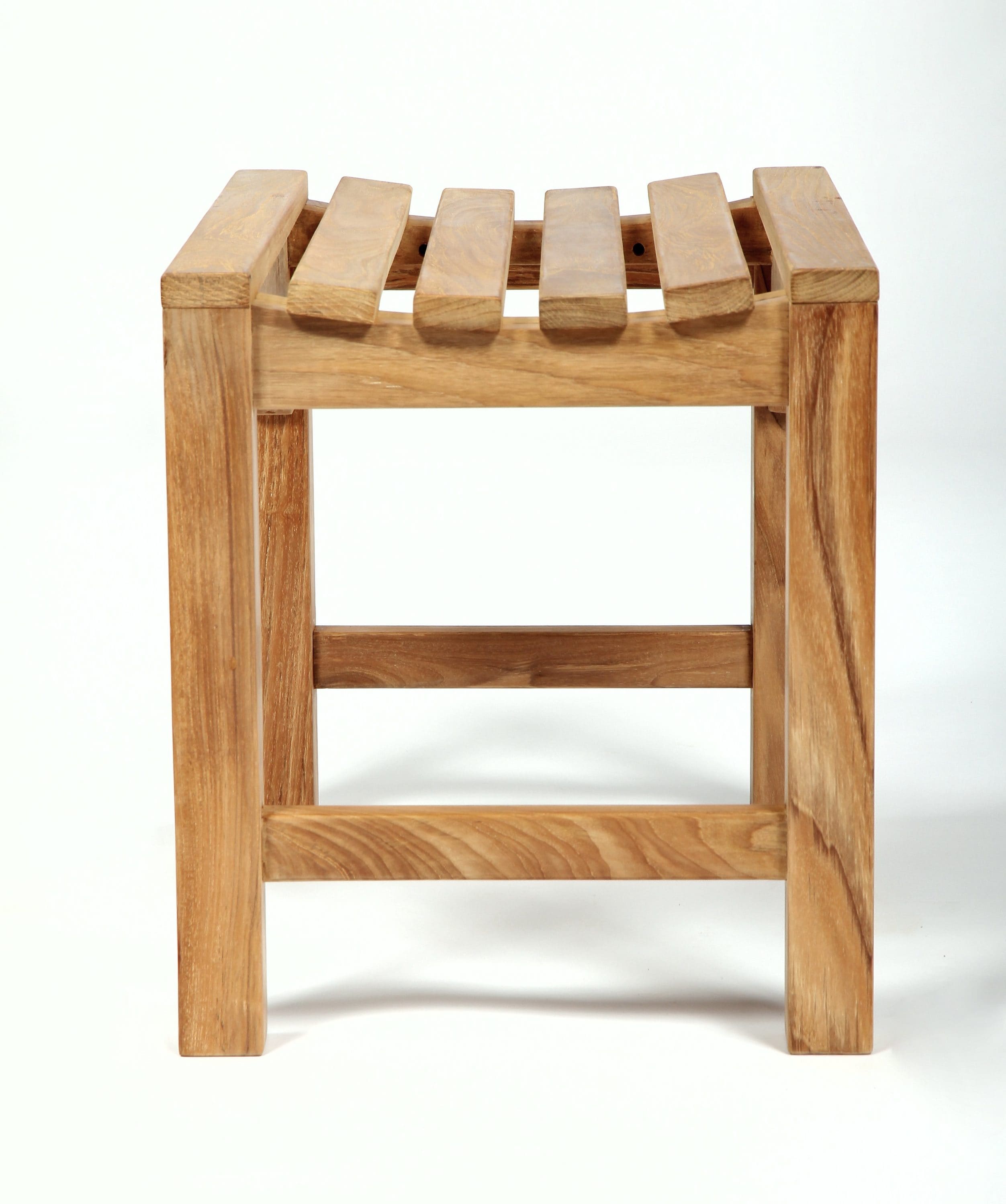 Teak Wood Curved Spa Shower Bench 24"