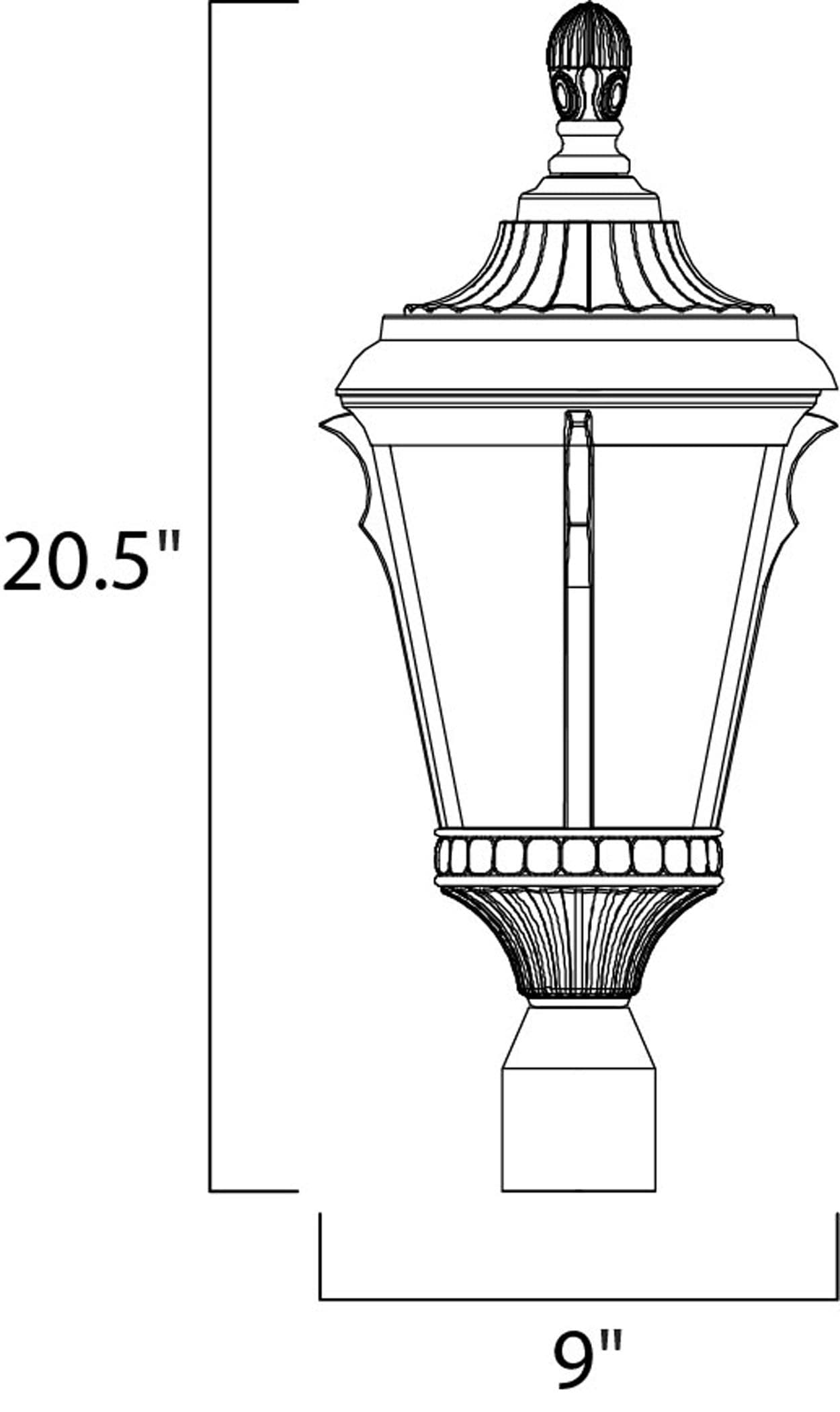 Maxim Lighting 3010LTES Post-Lights - View #2