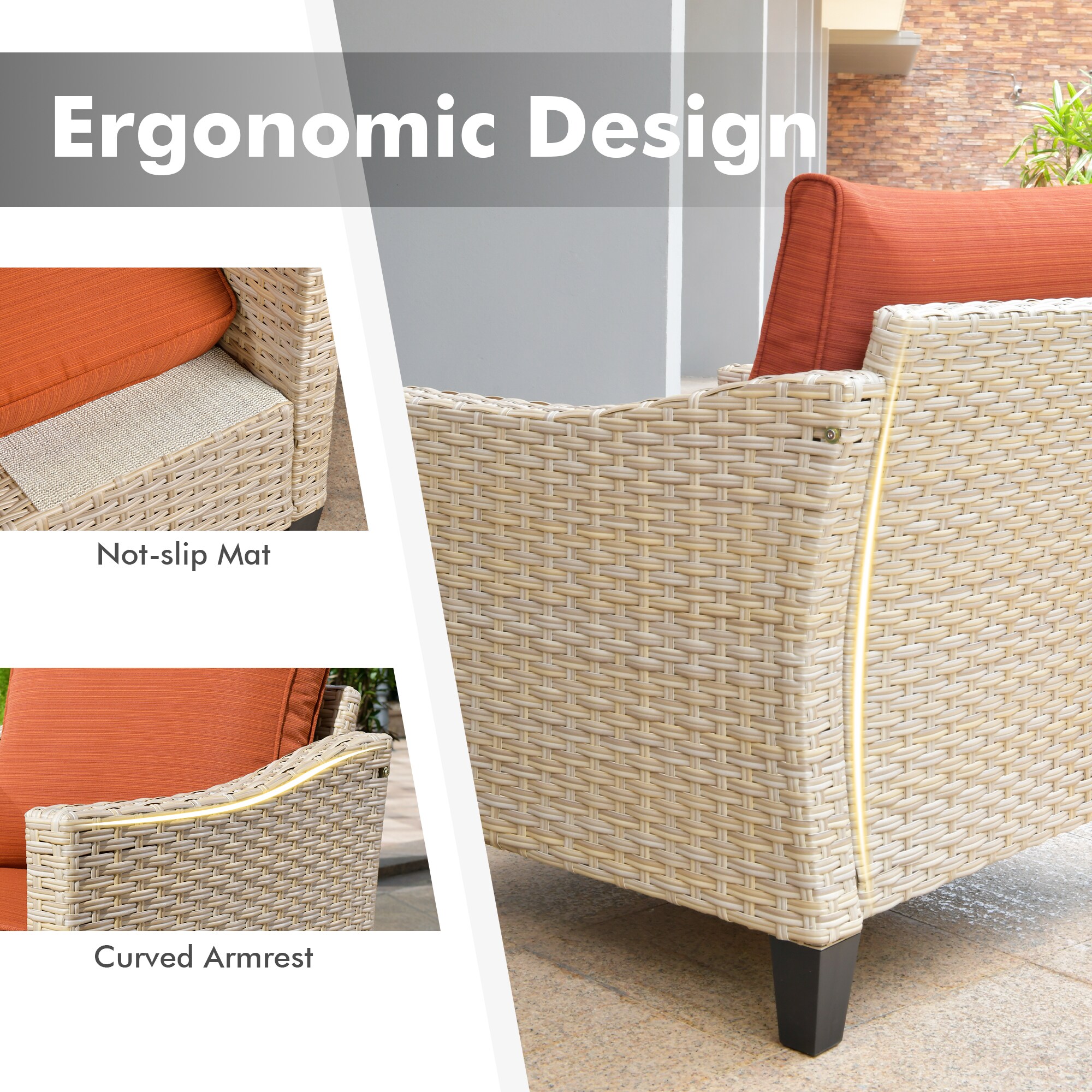XIZZI XIDAR8073 Patio-Conversation-Sets - View #4