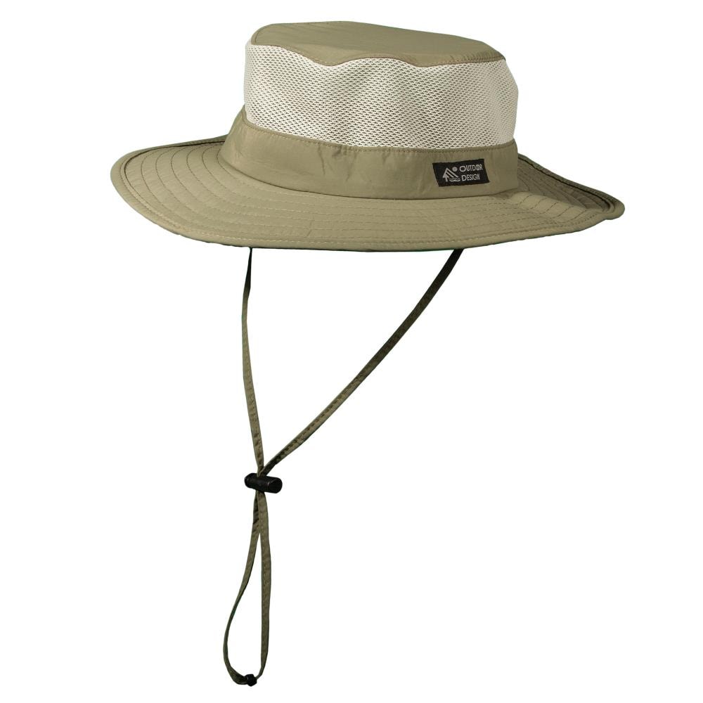 Dorfman Pacific Men's Fossil Nylon Wide-brim Hat (Medium) at