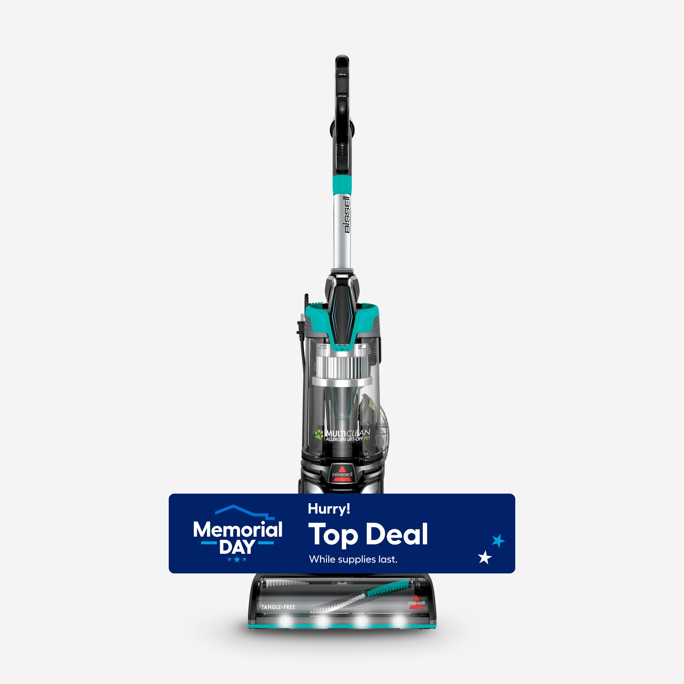 BISSELL 28522 MultiClean Allergen Bagless Pet Upright Vacuum with HEPA Filter