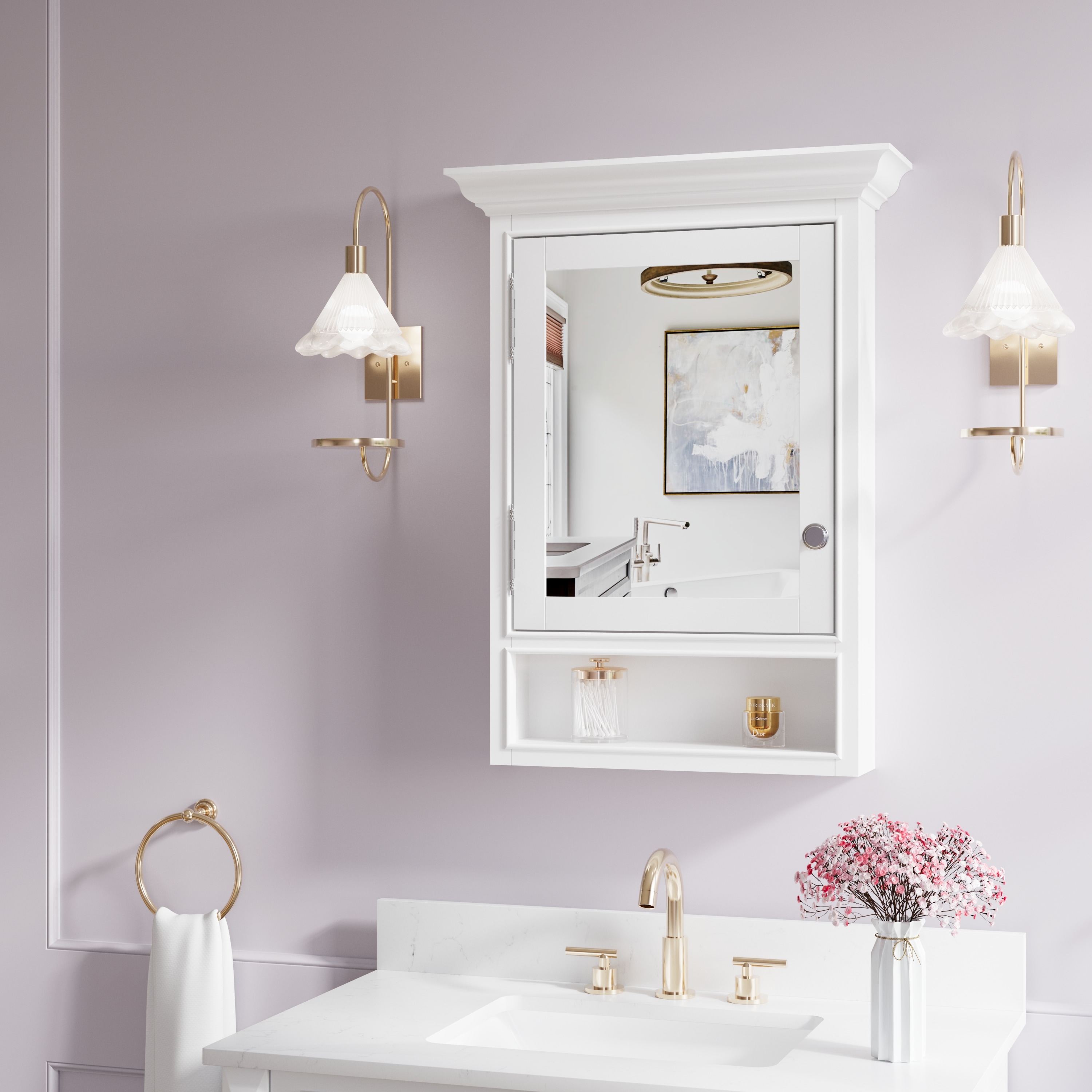 WELLFOR DTG-3224M3YS Bathroom-Medicine-Cabinets - View #4