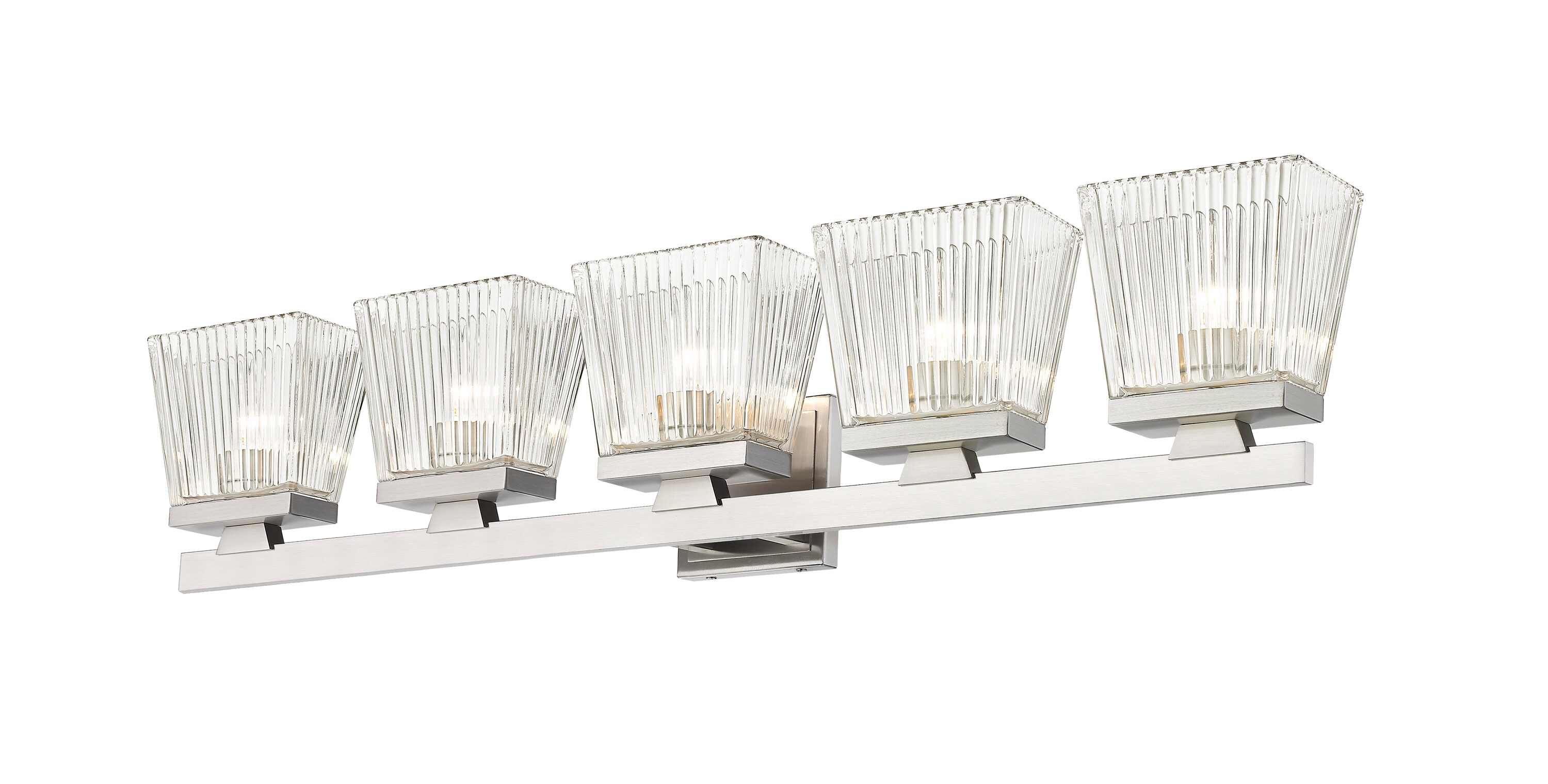Z-Lite 1936-5V-BN Astor 36-in 5 -Light Brushed Nickel Farmhouse Vanity light