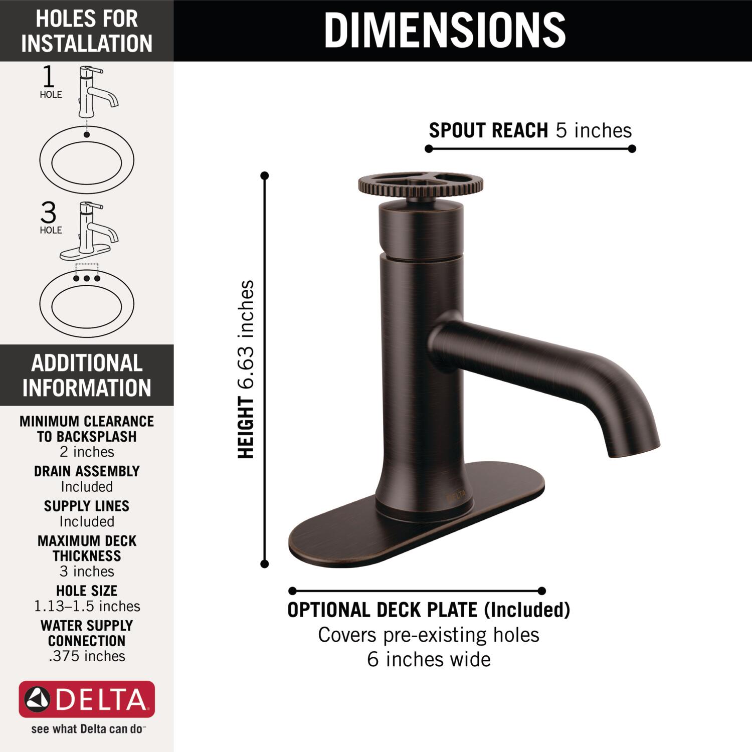 Delta 558-RBMPU-DST Lavatory-Faucets - View #3