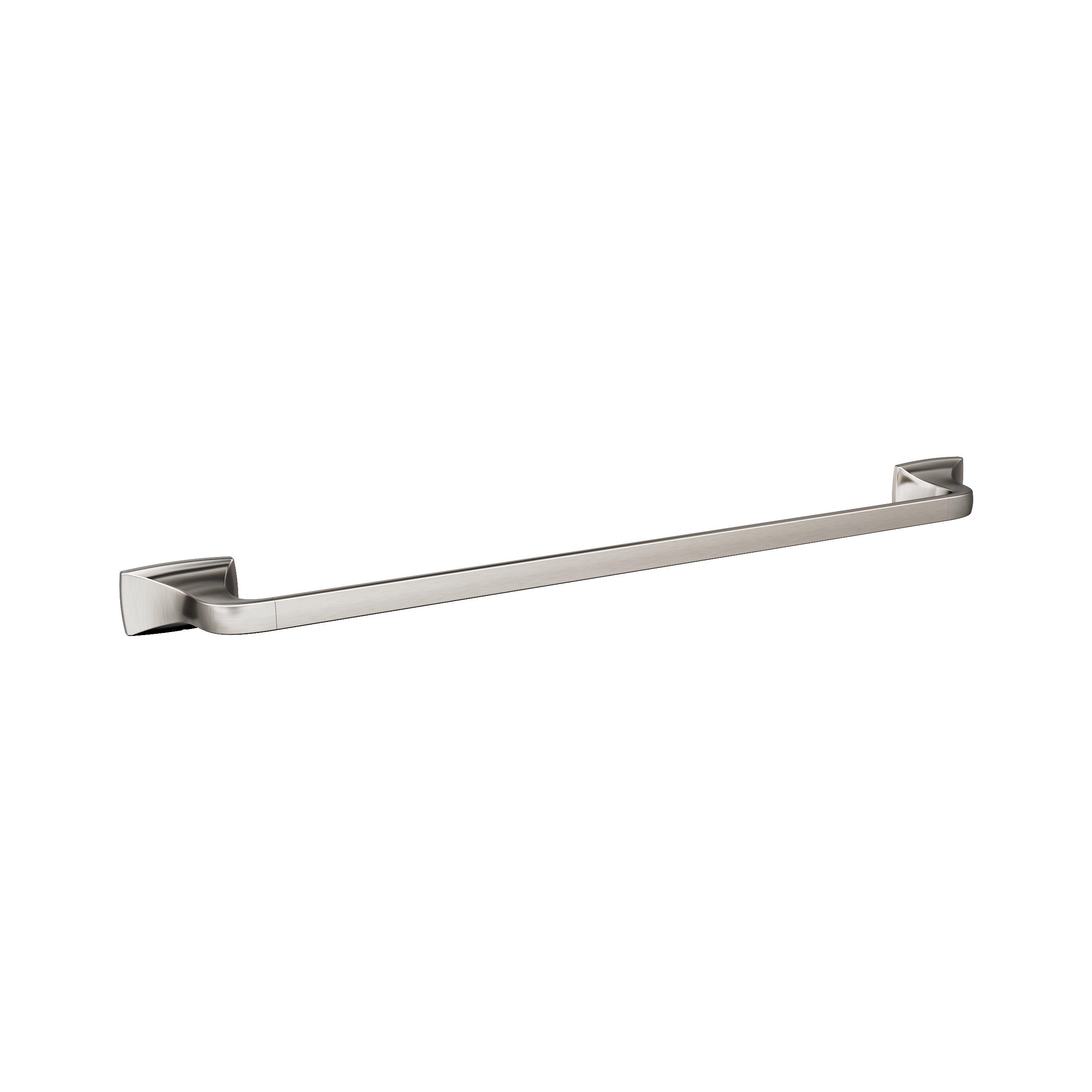 Amerock BH36014G10 Highland Ridge 24-in Brushed Nickel Wall mount Single Towel Bar