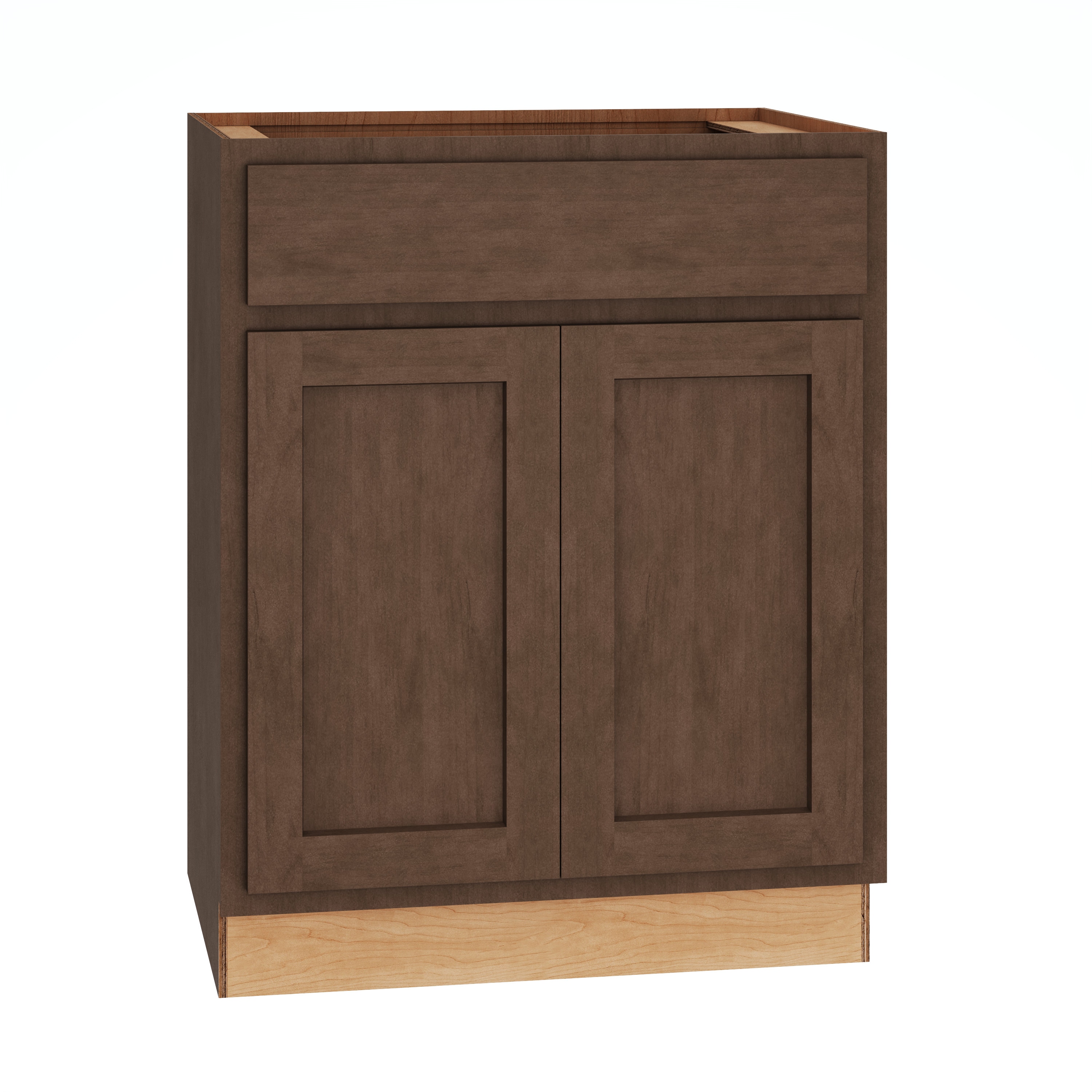 Diamond 320 VSB273421 27 Thatch Partial Overlay Bathroom Vanity Base Cabinet without Top