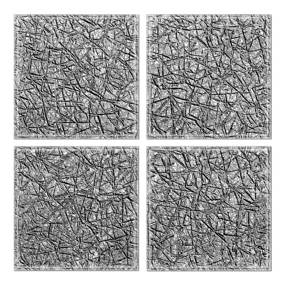 Instant Mosaic 3830103 Upscale Designs 32-Pack Multicolor 6-in x 6-in Glossy Glass Random Wall Tile