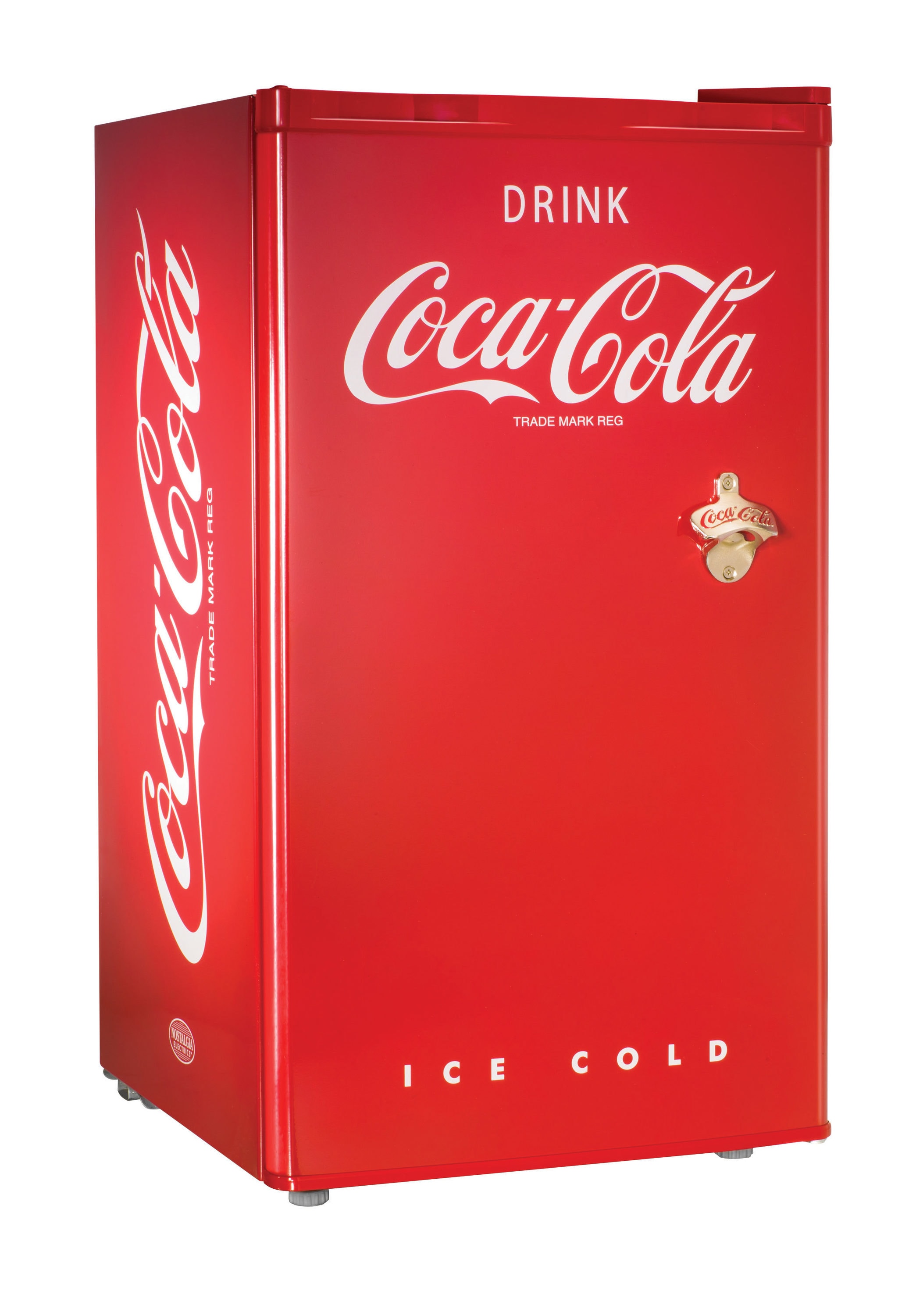 Coca-Cola CKRFCF35CR 3.5 Cu.Ft. Refrigerator & Chest Freezer, Red