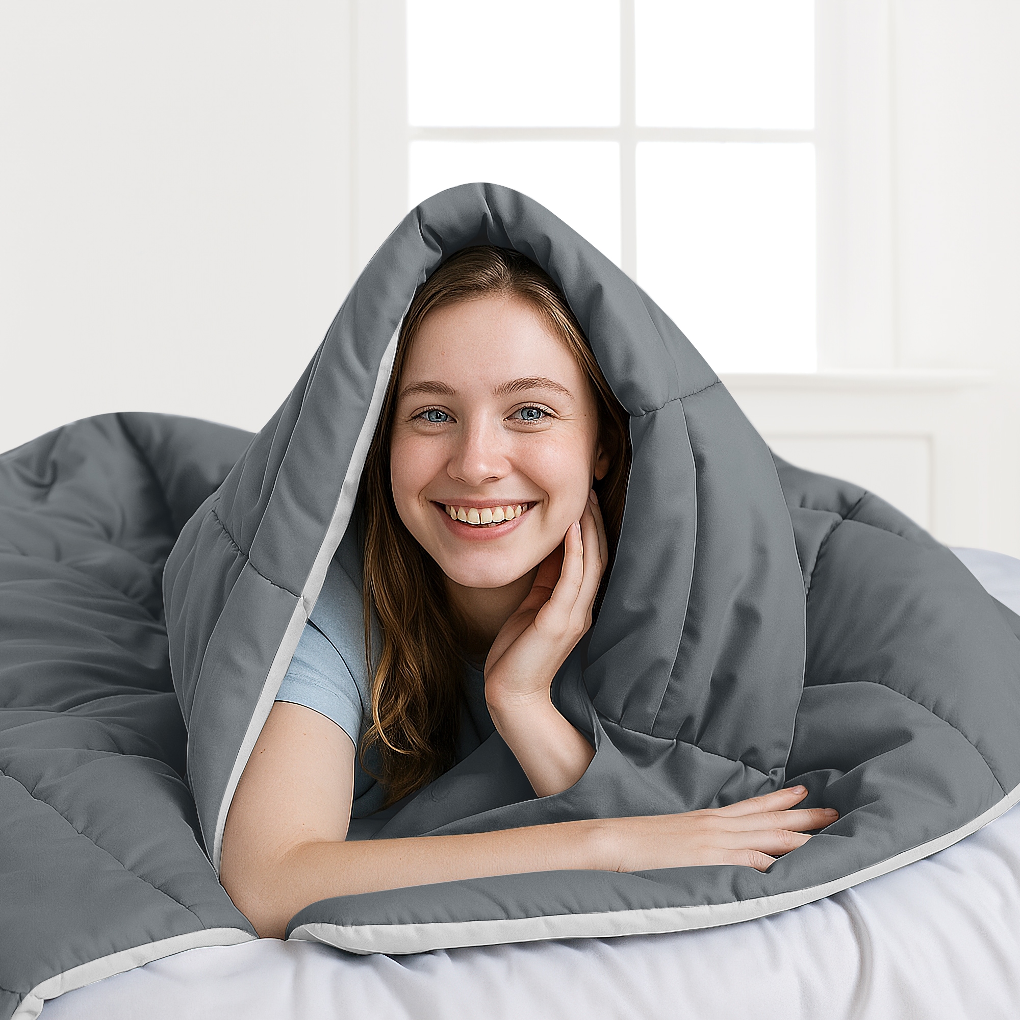 VOUA SAF-165ZSHXB-GYT Comforters-And-Bedspreads - View #4