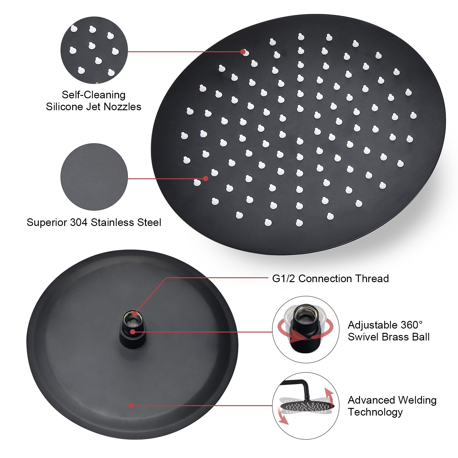 Pouuin VS-200S Showerhead-Bar-Panels - View #3