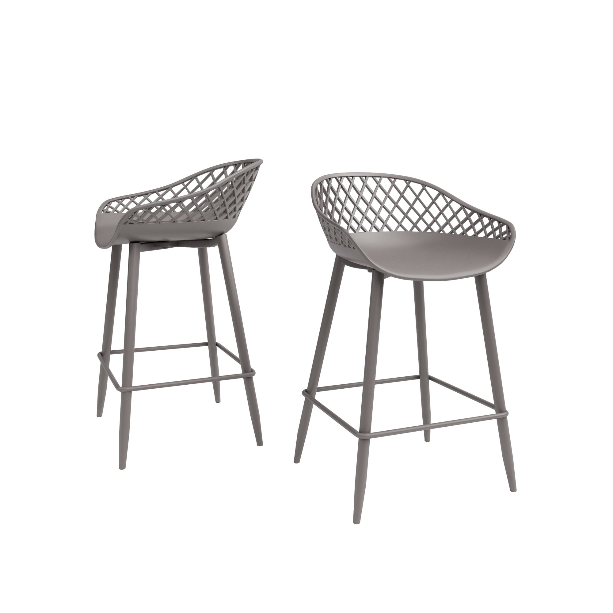 Jamesdar JSTL237-2WGWG Set of 2 Kurv Contemporary/Modern Dining Side Chair (Metal Frame)