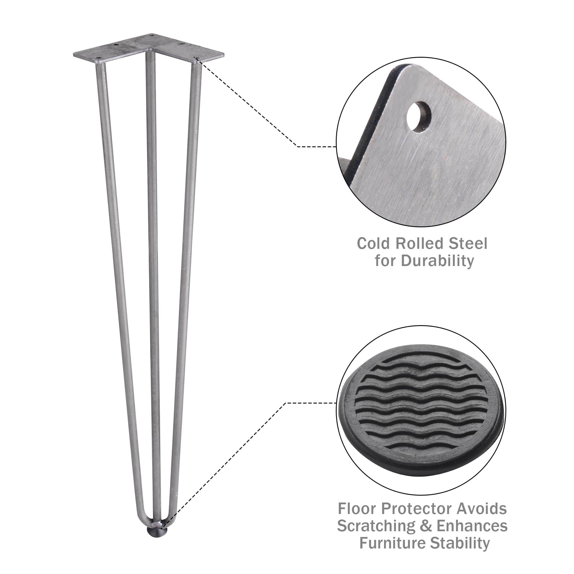 Yescom 06HPL001-28IN-RS-LO Wood-Table-Legs - View #8