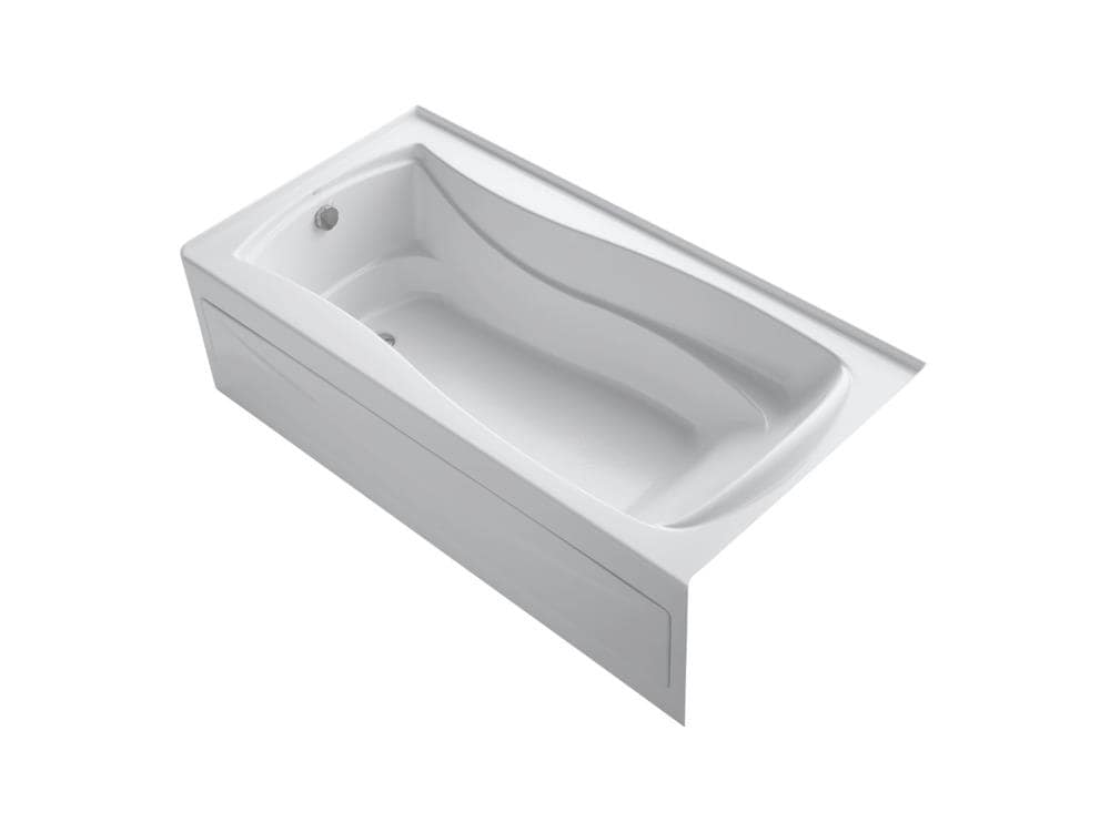 KOHLER Mariposa 36-in x 72-in White Acrylic Hourglass Alcove Soaking ...