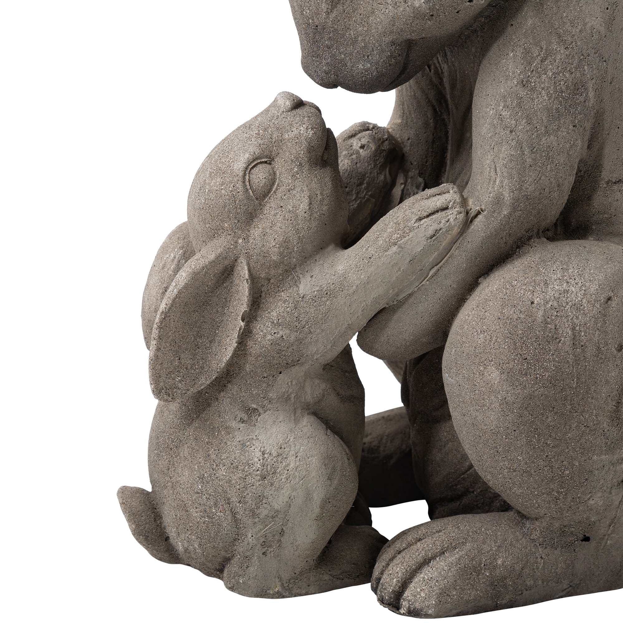 Glitzhome 19-in H x 14-in W Brown Rabbit Garden Statue at Glitzhome 19-in H x 14-in W Brown Rabbit Garden Statue at