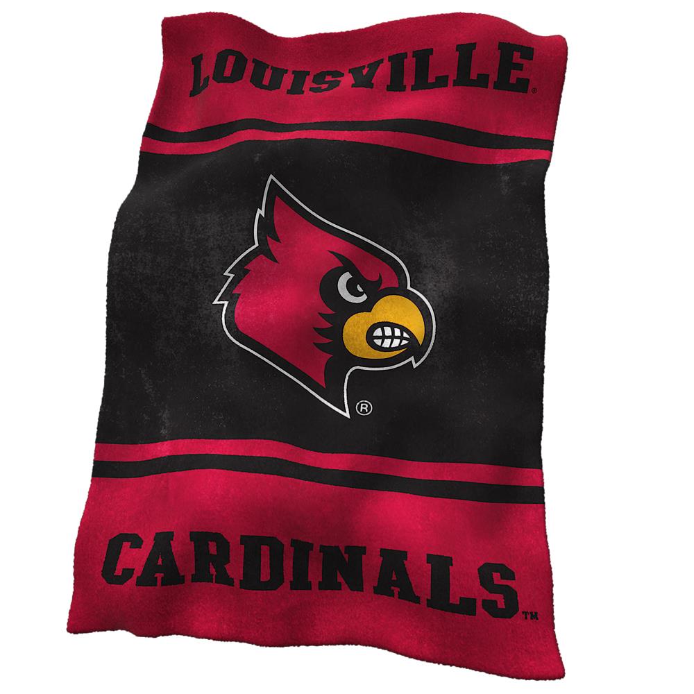 Brand New NCAA Louisville Cardinals Large Soft Fleece Throw