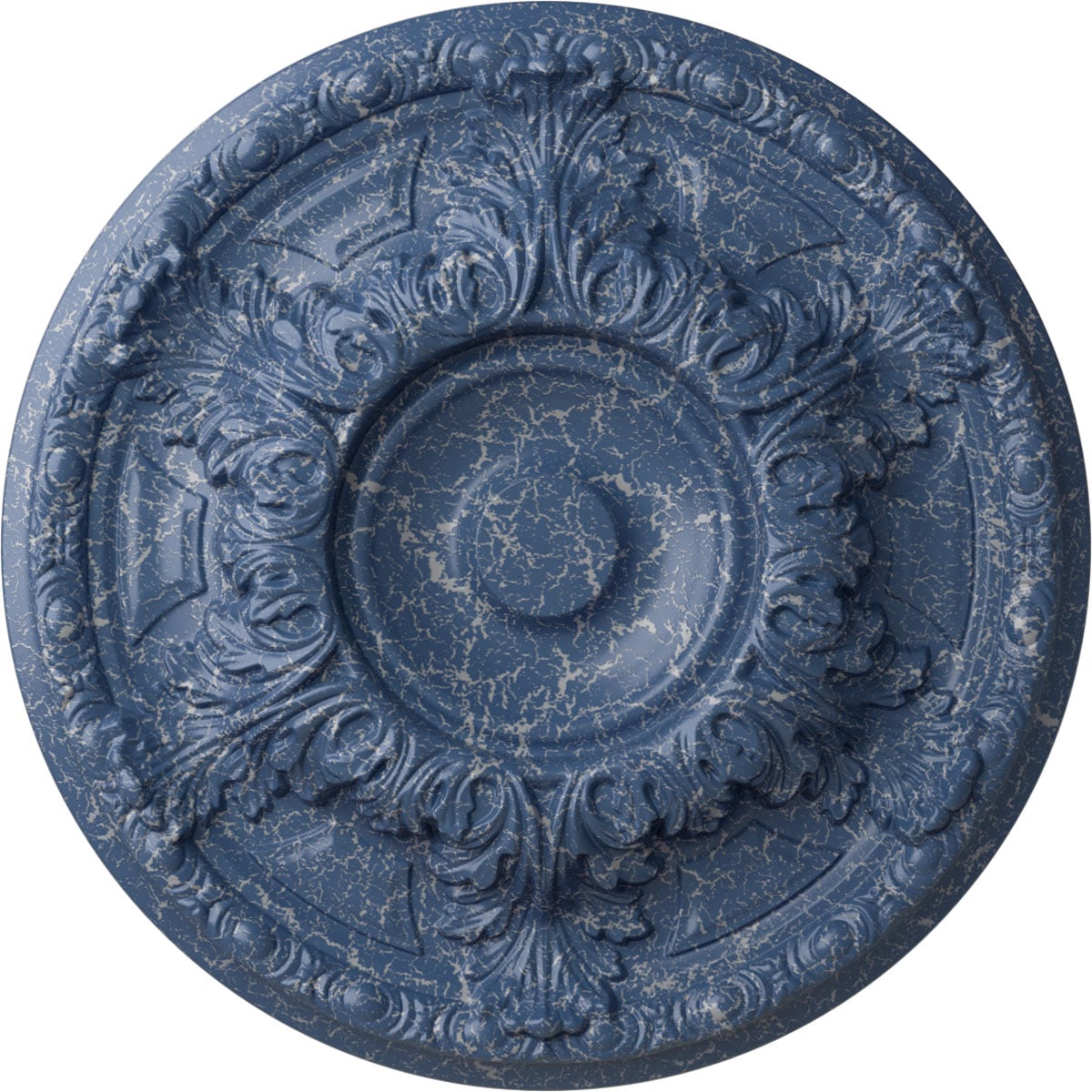 Ekena Millwork CM19GAAMC Granada 19-in W x 19-in L Painted Americana Crackle Polyurethane Whole Ceiling Medallion