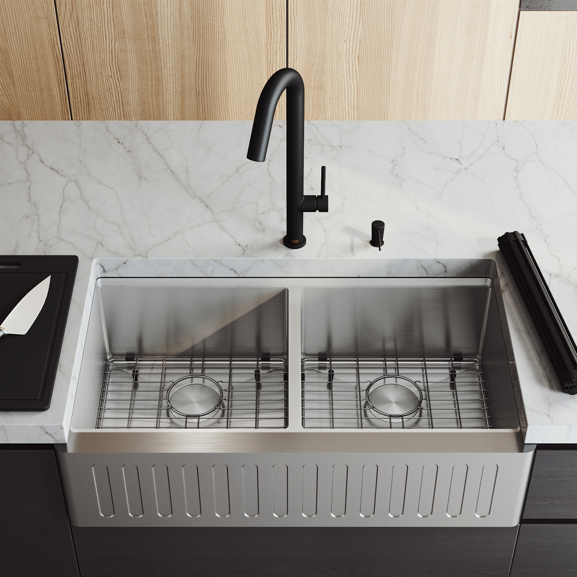 VIGO VGS3620BLSA Kitchen-Sinks - View #6
