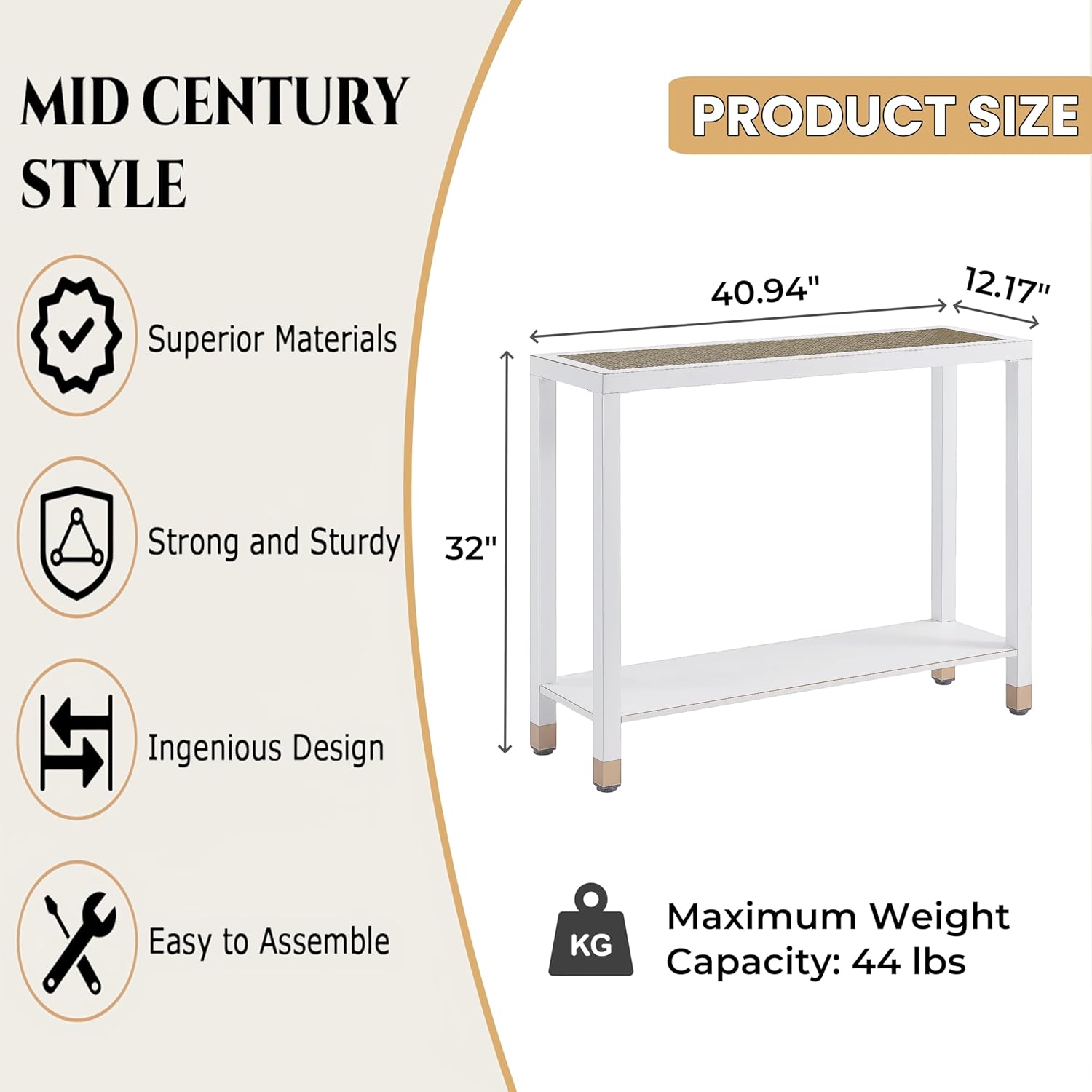 Vynxaria LS0505-358756243 Console-Sofa-Tables - View #6