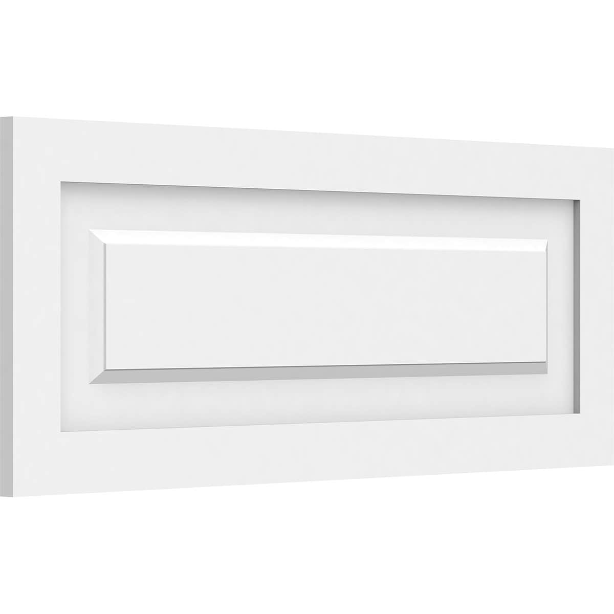 Ekena Millwork WALP30X12X062HAR 30-in x 12-in Smooth Paintable/Stainable White PVC Fretwork Wall Panel (