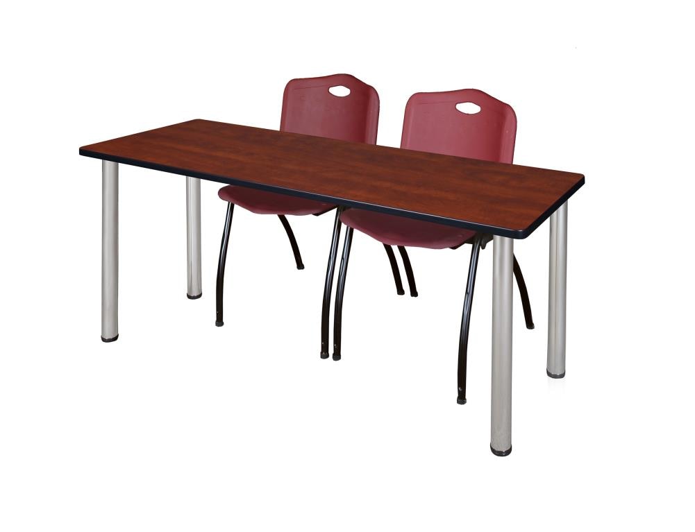 Regency MT6624CHBPCM47BY Training Red 4-Person Training Table (66-in W x 29-in H)