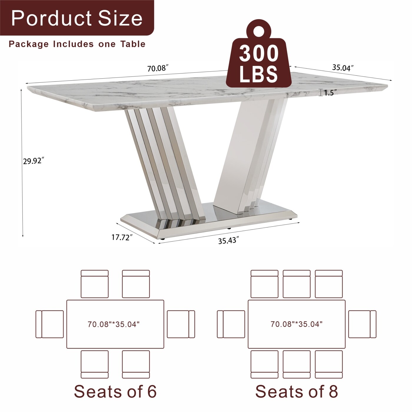 Streamdale Furniture W3456S00046 Dining-Tables - View #3