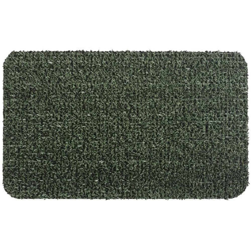 GrassWorx  Clean Machine Flair Astroturf Door Mat Evergreen 36 in. x 24 in.