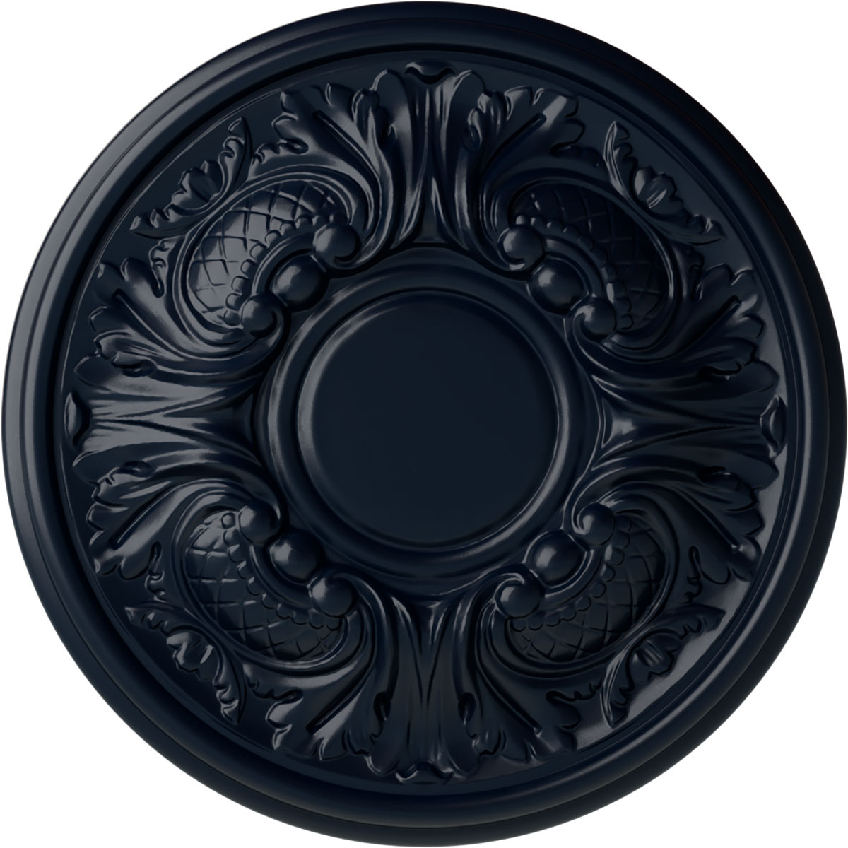 Ekena Millwork CM11WAMDF Wakefield 11.75-in W x 11.75-in L Painted Midnight Dream Polyurethane Whole Ceiling Medallion