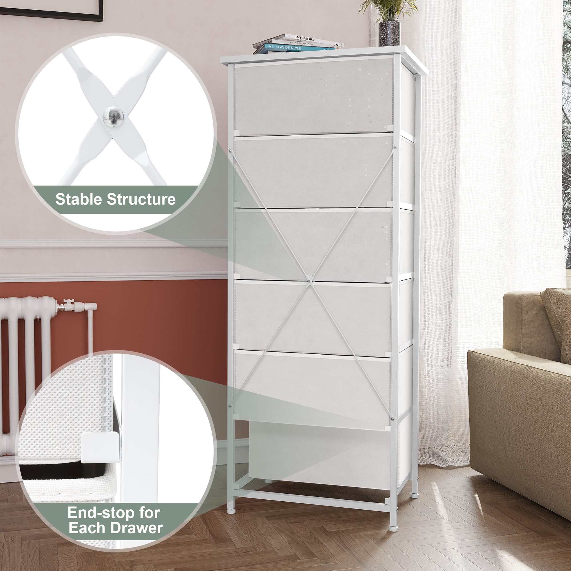 CloudFly CL-HD013WHT dressers - View #3