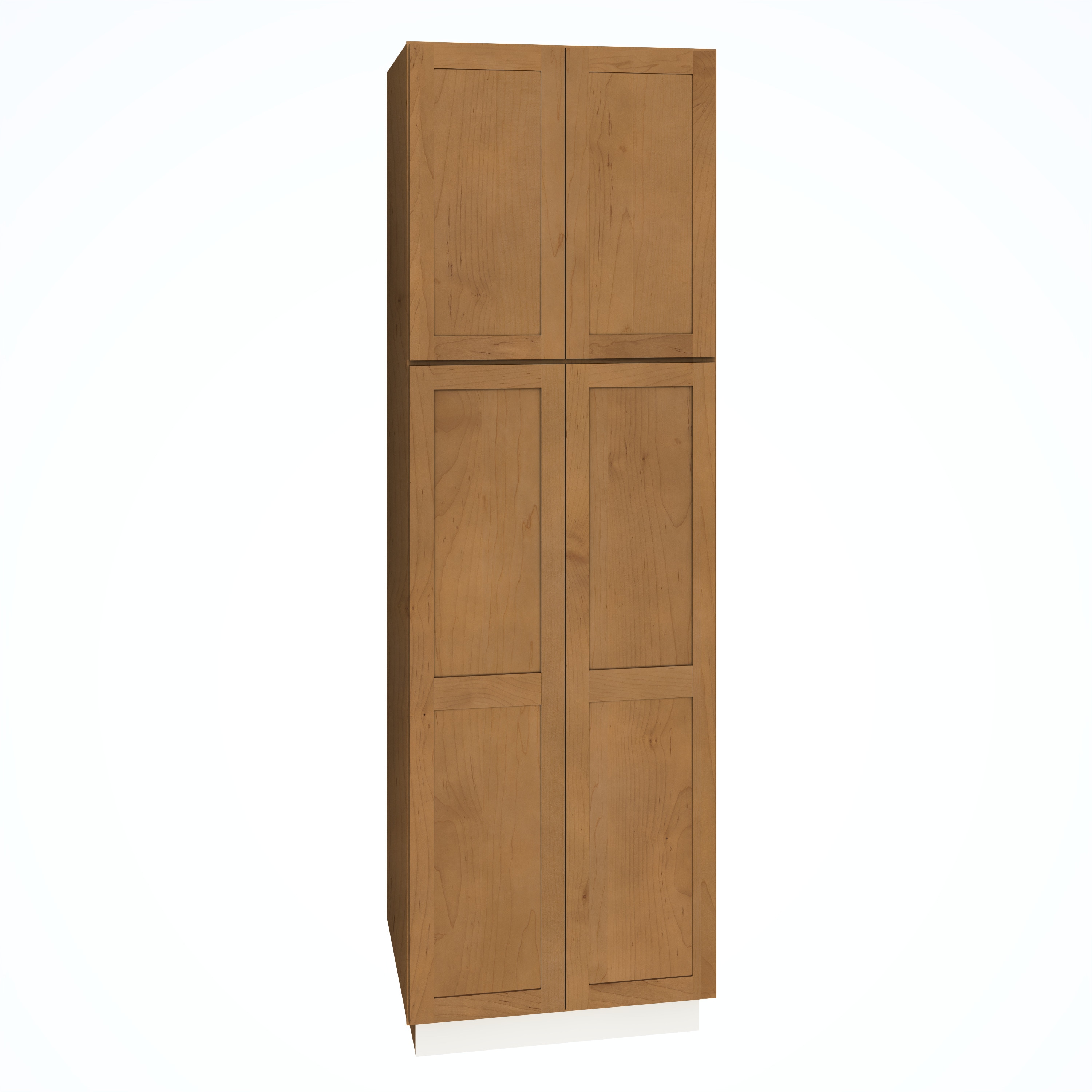 Diamond Express 62L-U248424 Jamestown 24-in W x 84-in H x 24-in D Sahara Brown Pantry Fully assembled Plywood Cabinet (Recessed Panel Shaker)