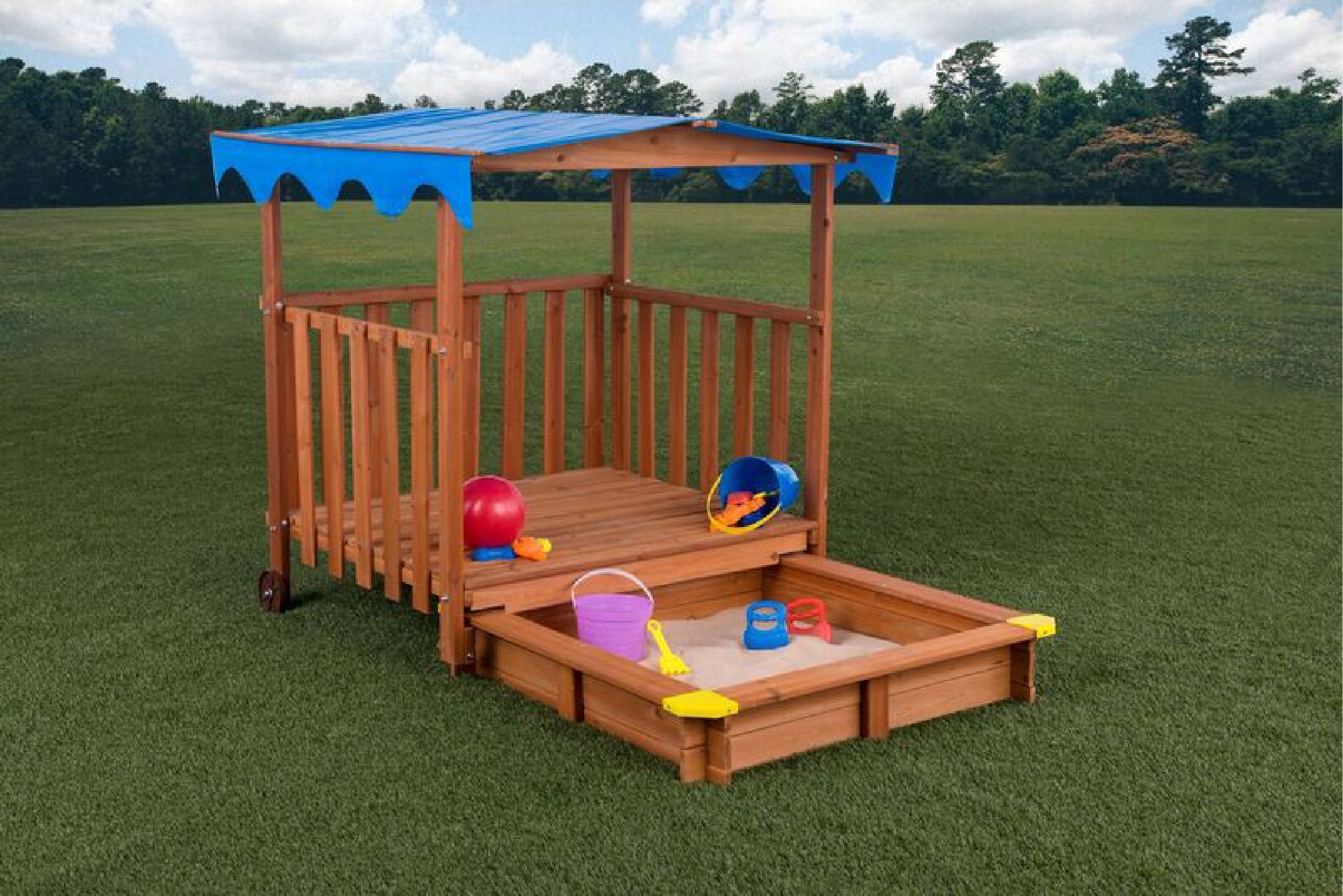 Creative Cedar Designs 7230 sandboxes - View #2