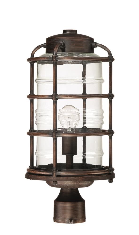 Craftmade Z2135-ABZ Hadley 17.5-in Aged Bronze Transitional Outdoor Post Light