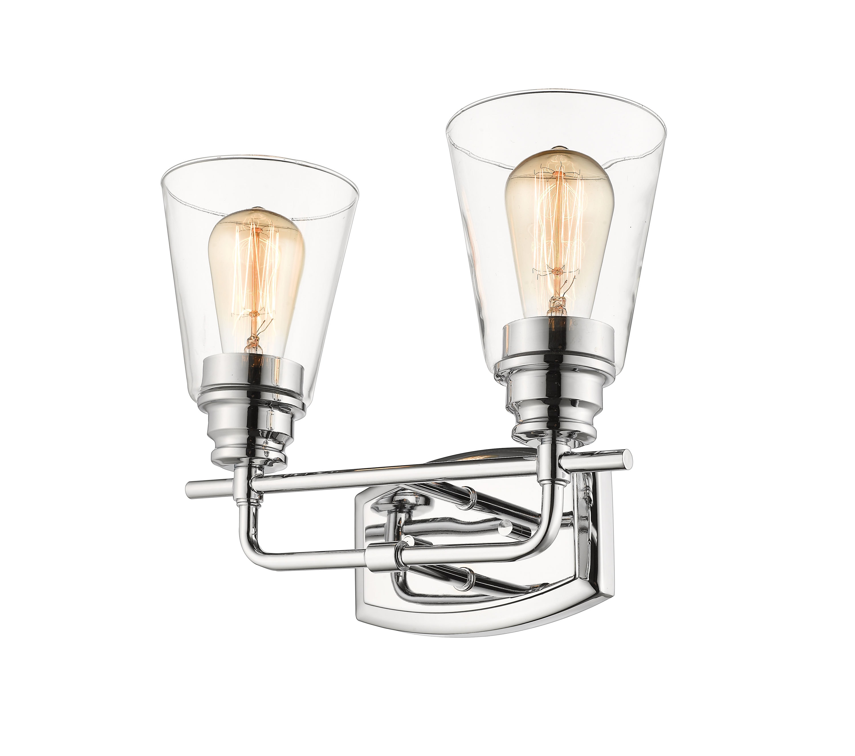 Z-Lite 428-2V-CH Annora 13.13-in 2-Light Chrome Modern/Contemporary Vanity Light
