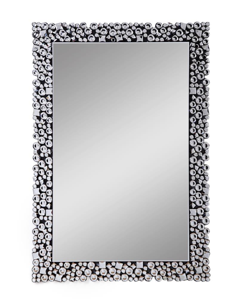 Benzara BM195982 31.3-in W x 47.24-in H Clear Framed Wall Mirror