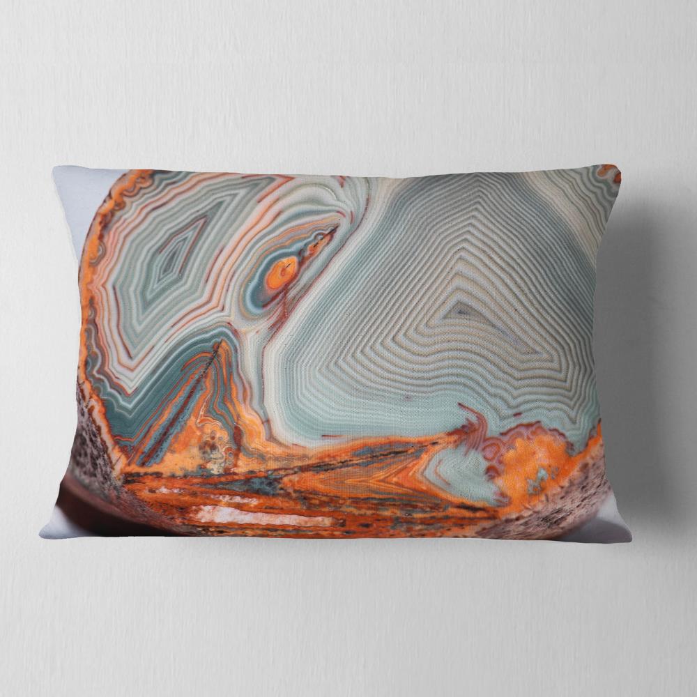 Designart CU14364-12-20 12-in x 20-in Gray Indoor Decorative Pillow