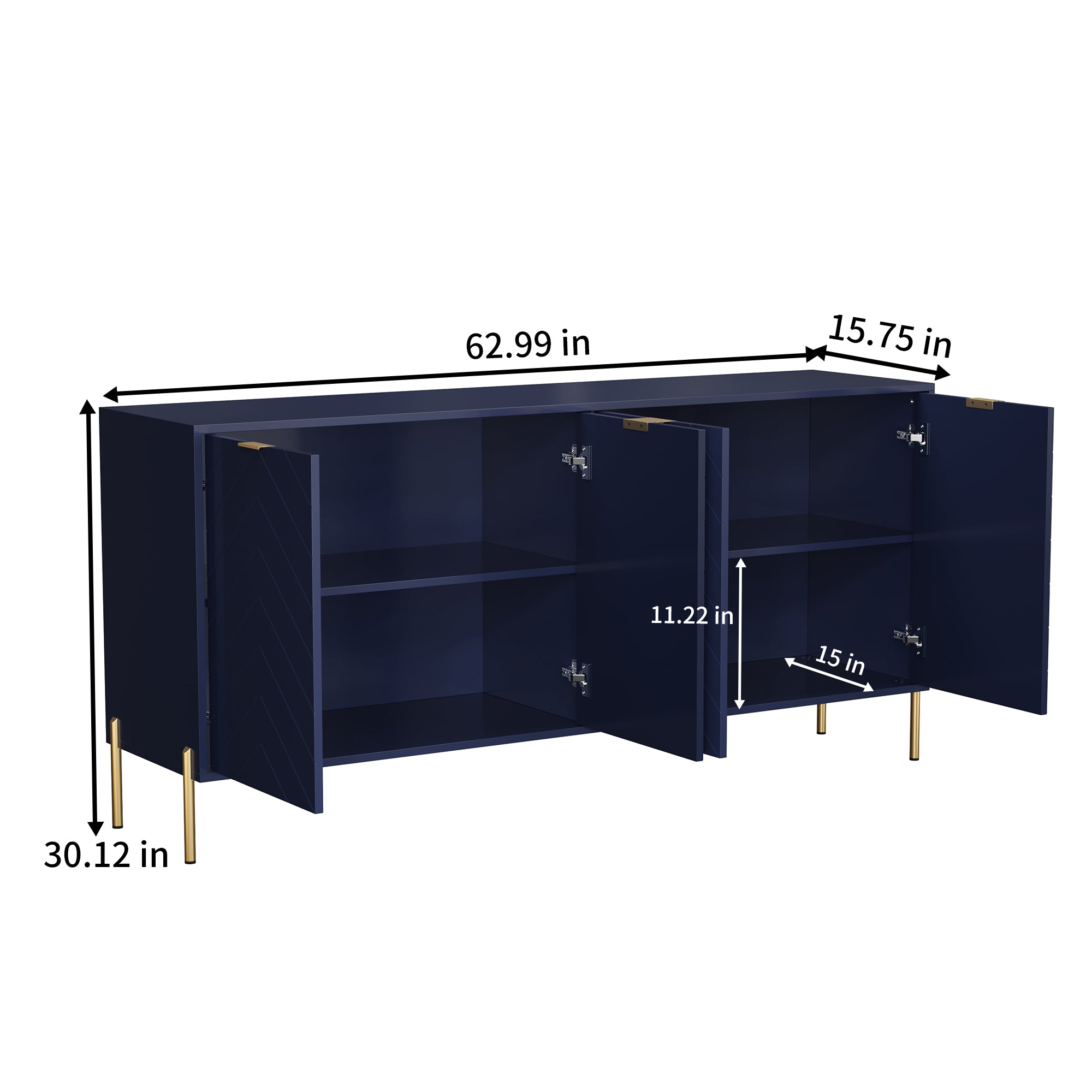 Boyel Living BL-CJ4M-BL Utility-Storage-Cabinets - View #2