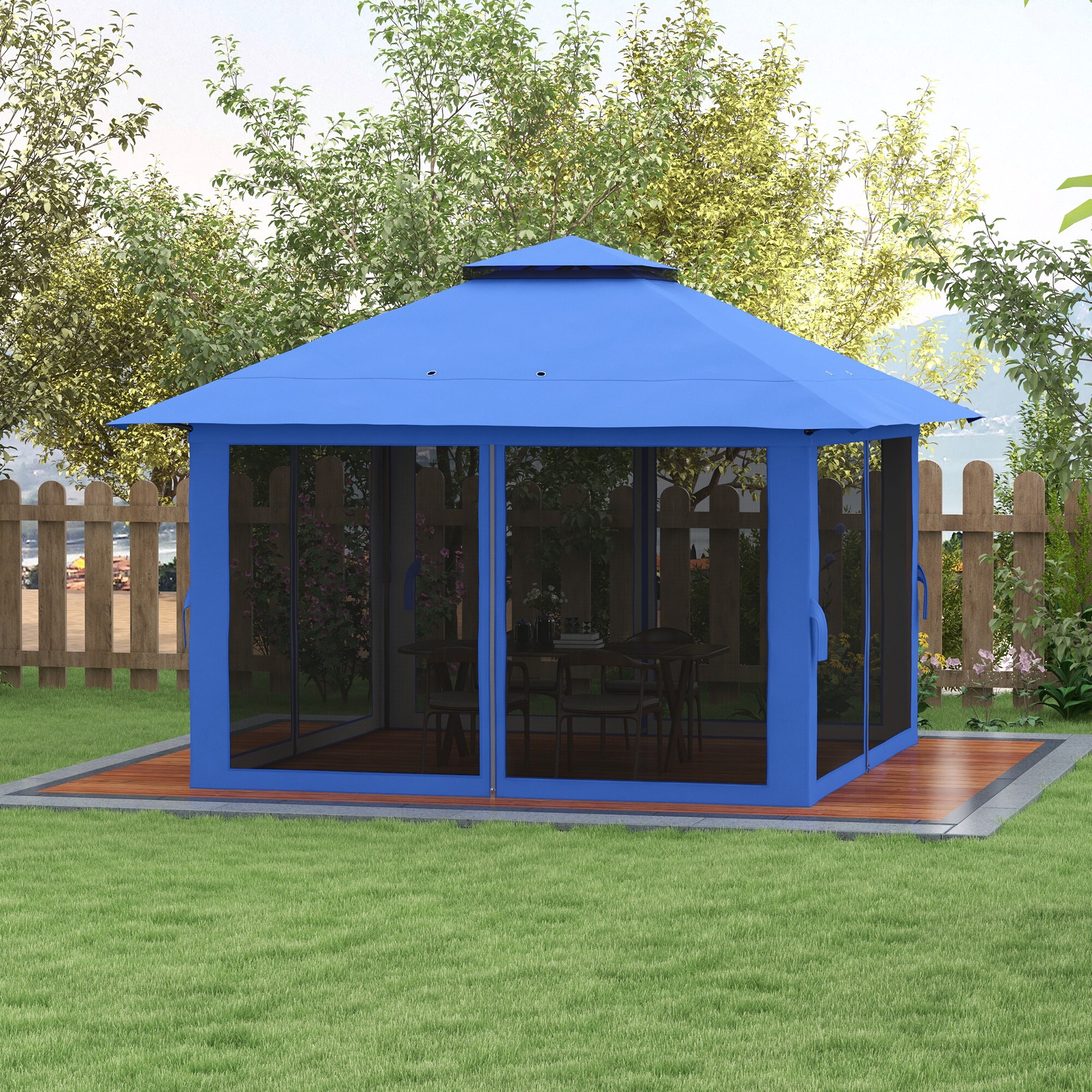 LUXEYARD DS-M-BAC06919 Wood-Resin-Gazebos - View #4