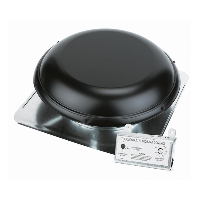 Blue Hawk 1,500CFM Black Galvanized Steel Electric Power Roof Vent in the Power Roof Vents