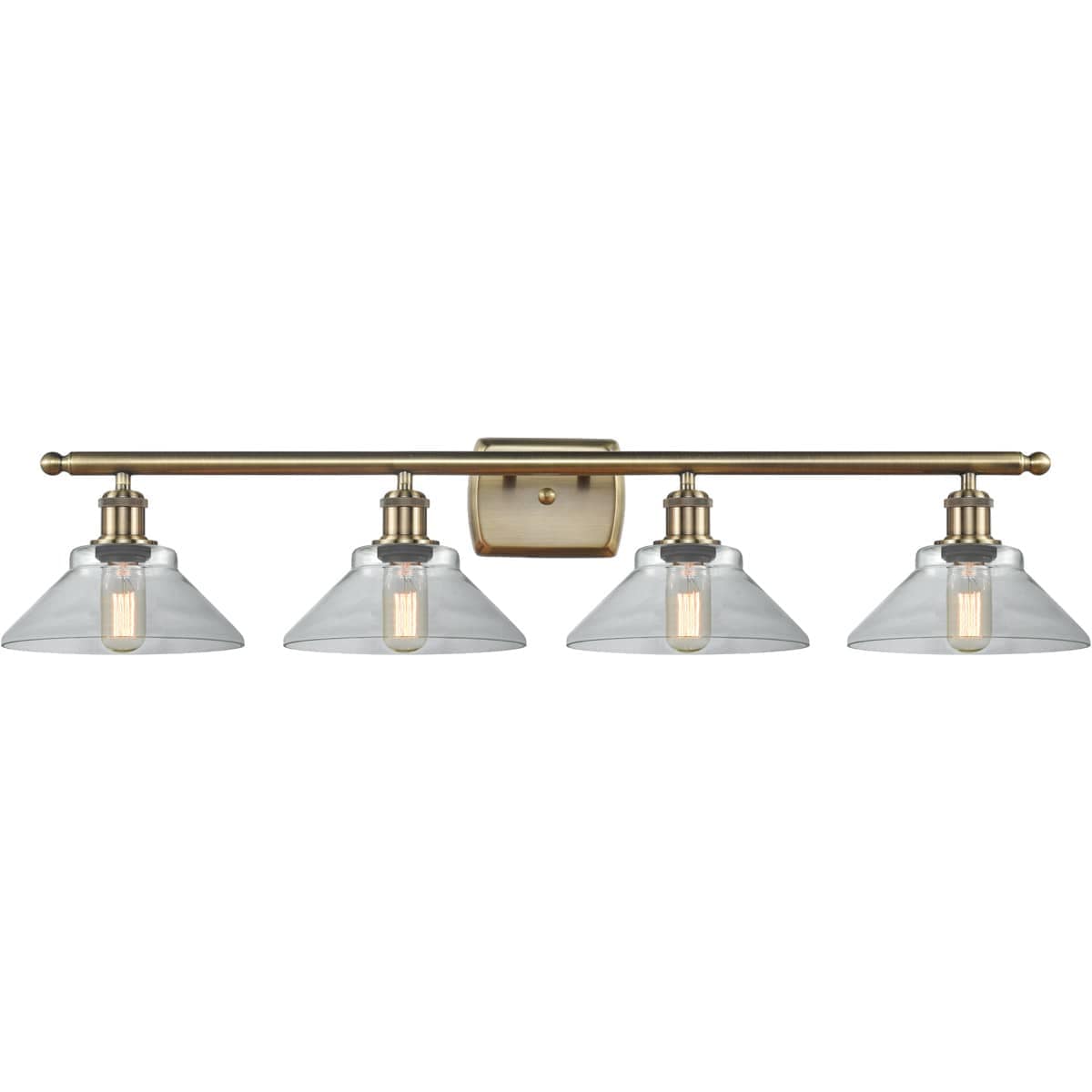 Innovations Lighting -  516-4W-AB-G132 Ballston Orwell Bathroom Vanity Light Antique Brass