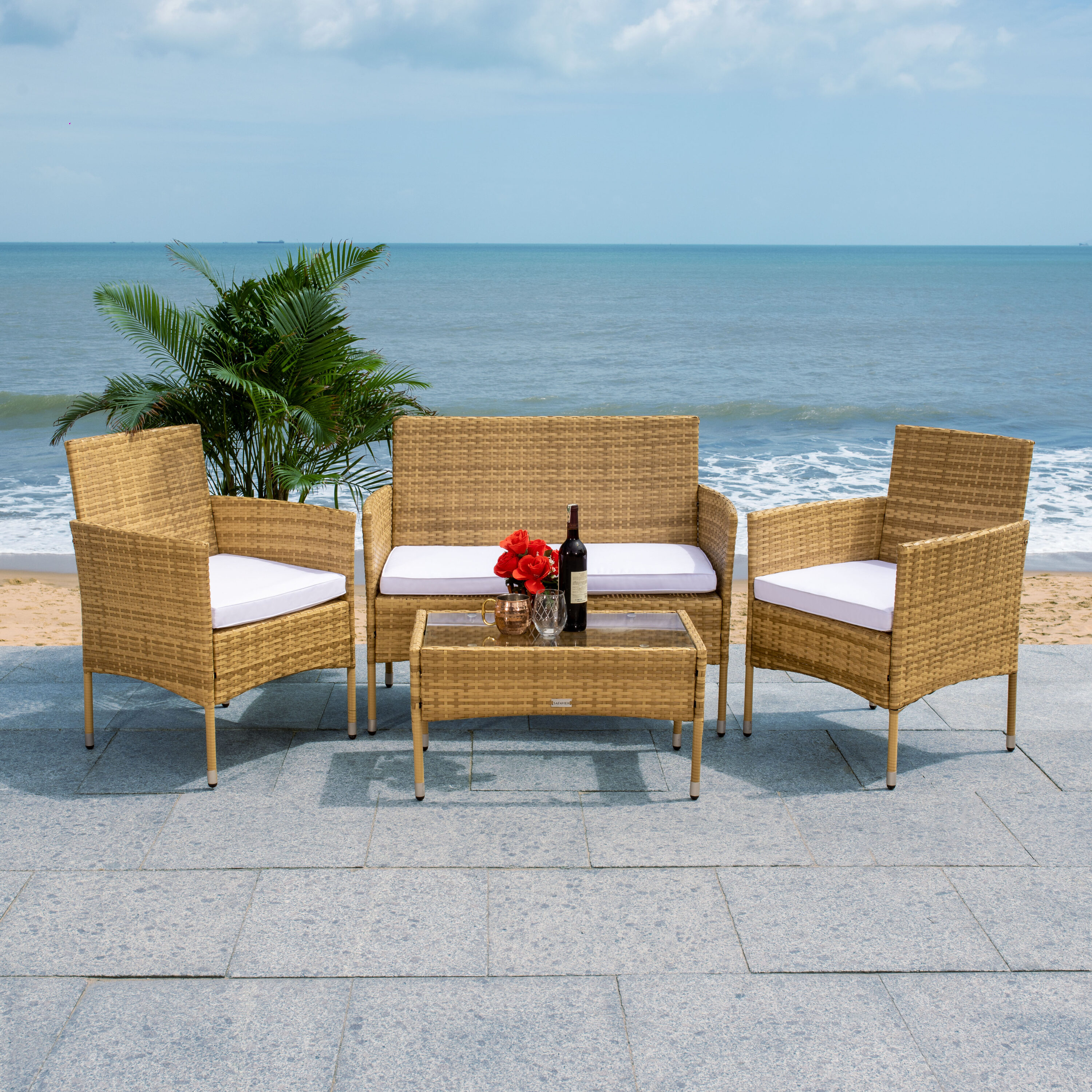 Safavieh PAT7504D Patio-Conversation-Sets - View #9
