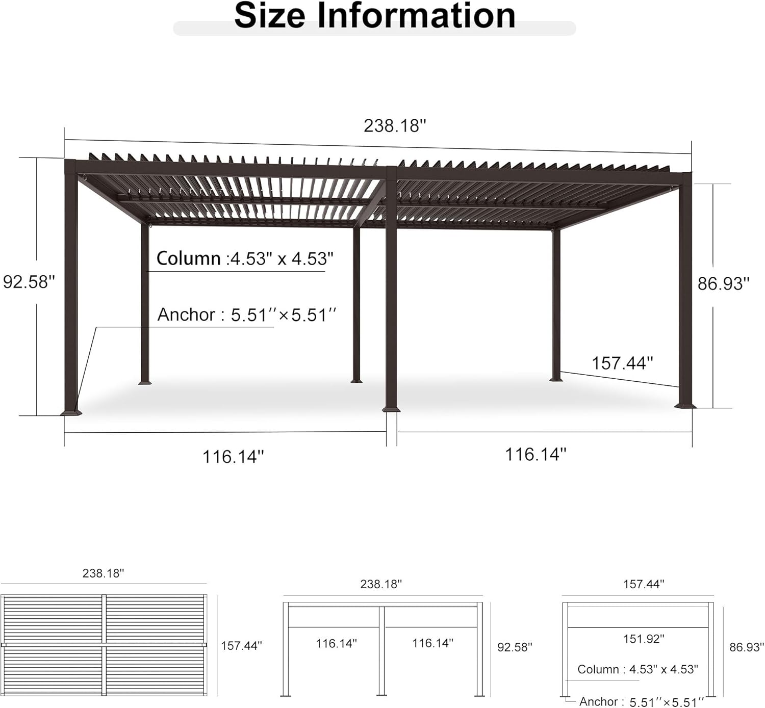 PURPLE LEAF LS03KSBY1320 Pergolas-2 - View #10
