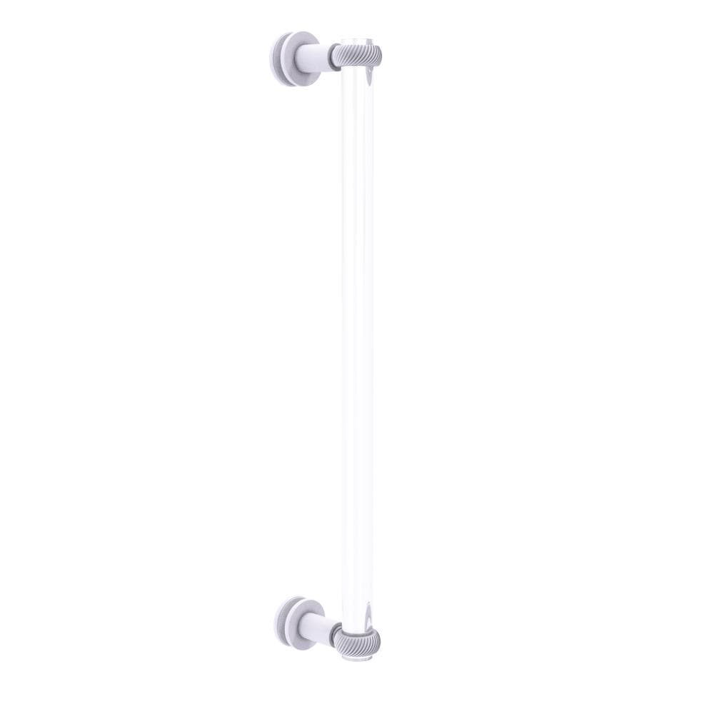 Allied Brass CV-407T-18SM-WHM White 18-Inches Hinged shower door Handle