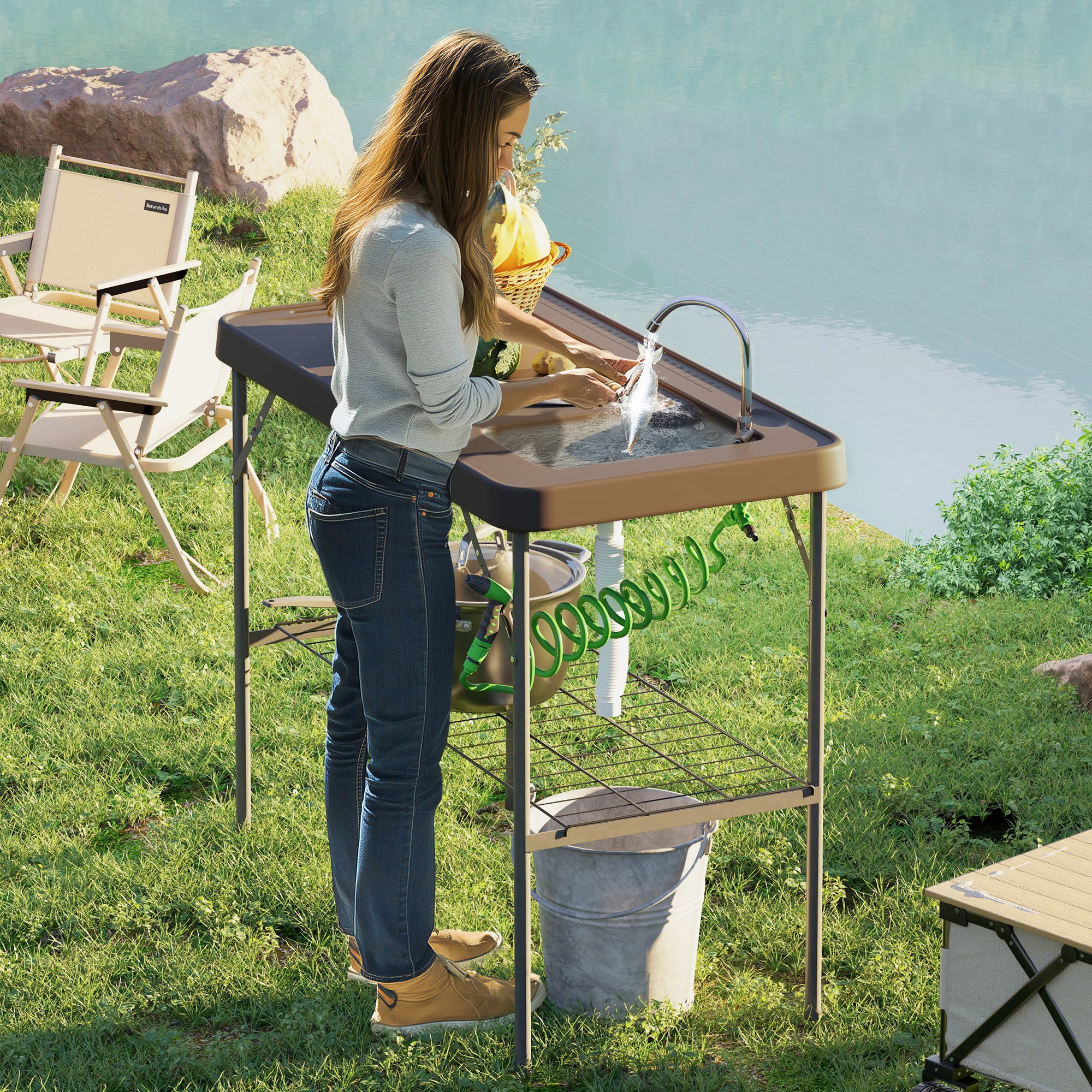 Outsunny A20-452V00TN Picnic-Tables - View #2
