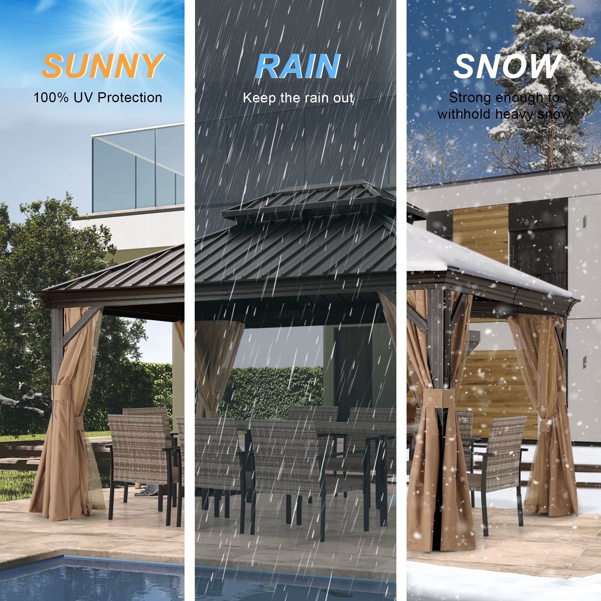 ABCCANOPY DR1216KH Wood-Resin-Gazebos - View #4